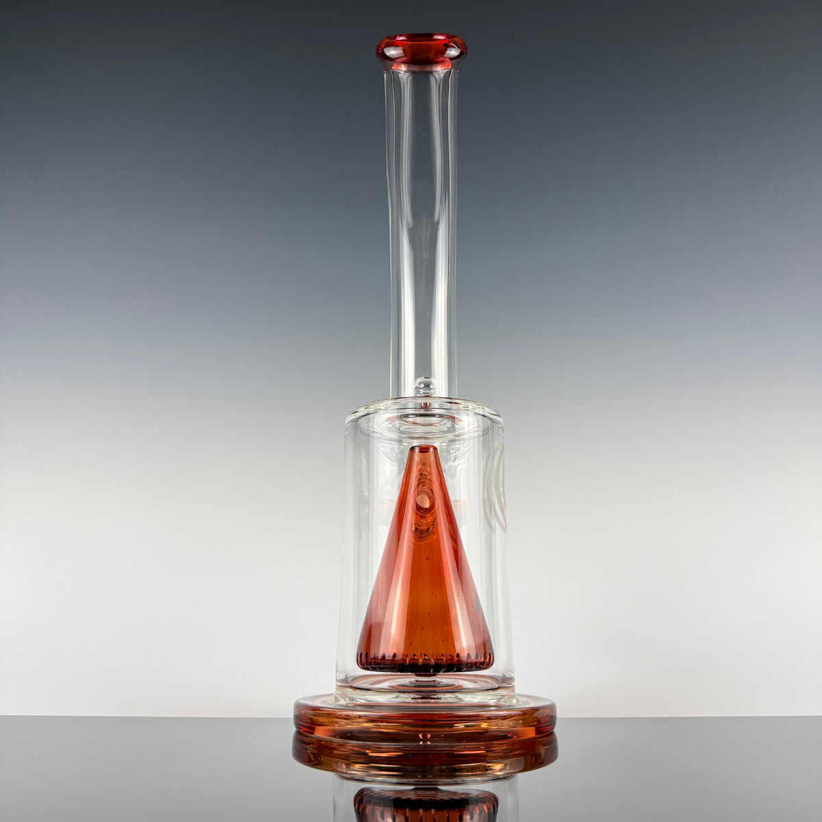 "Pomegranate" Collins Bubbler by OJ Flame