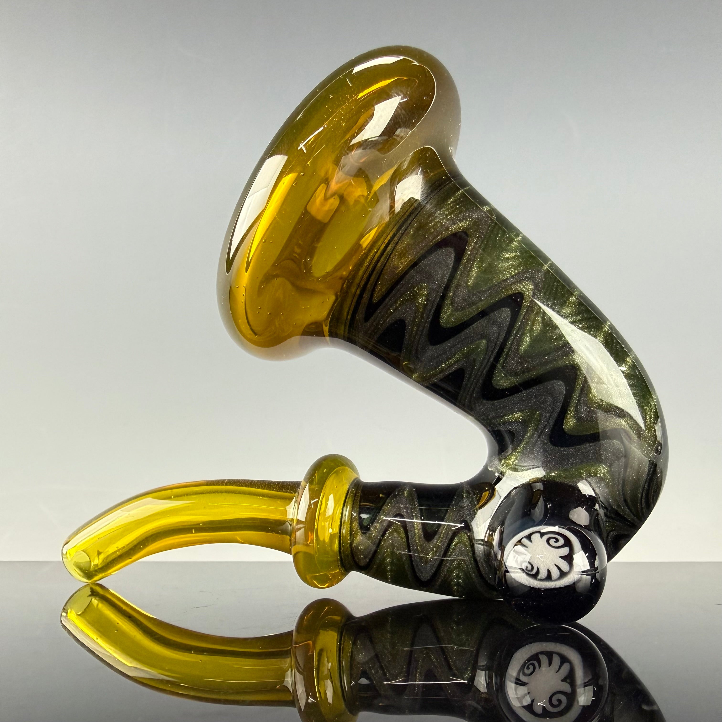 UV Reactive Wig Wag Sherlock by Slob Glass