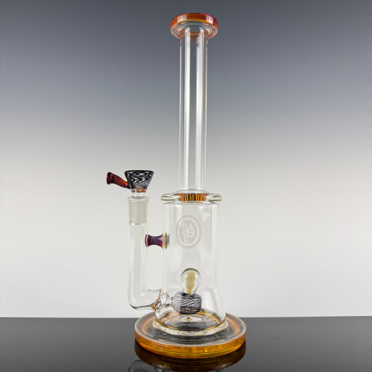 "Amber Purple" Implosion Marble Rig by OJ Flame