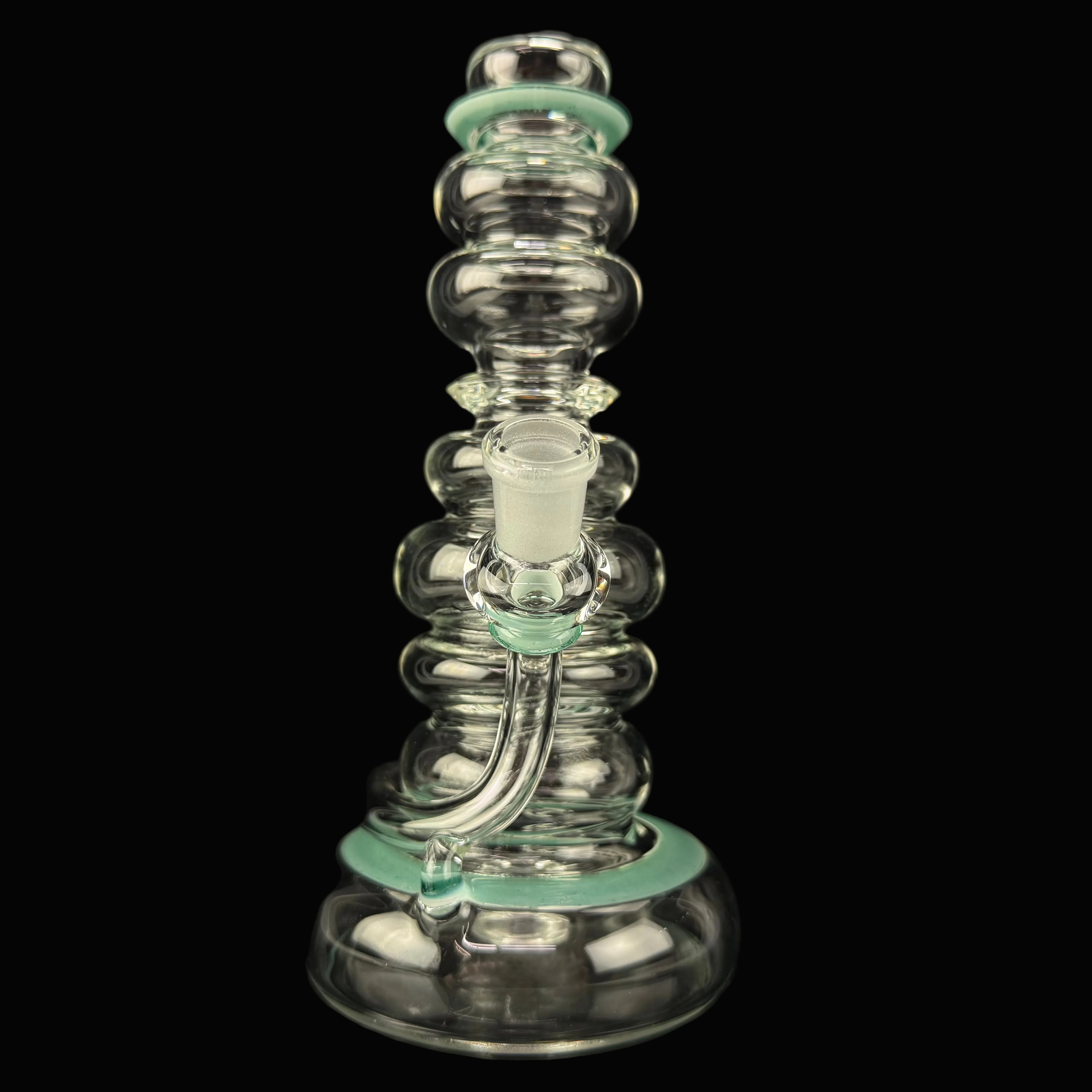 "Green Accented" "Daily Driver" Spinnerjet Waterpipe by Mike Philpot