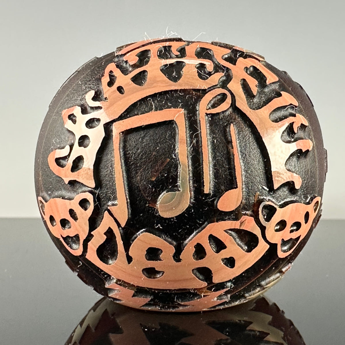 "Carved Cap" "Grateful Dead" Spoon by Liberty 503 Art Dogs Glass Shop