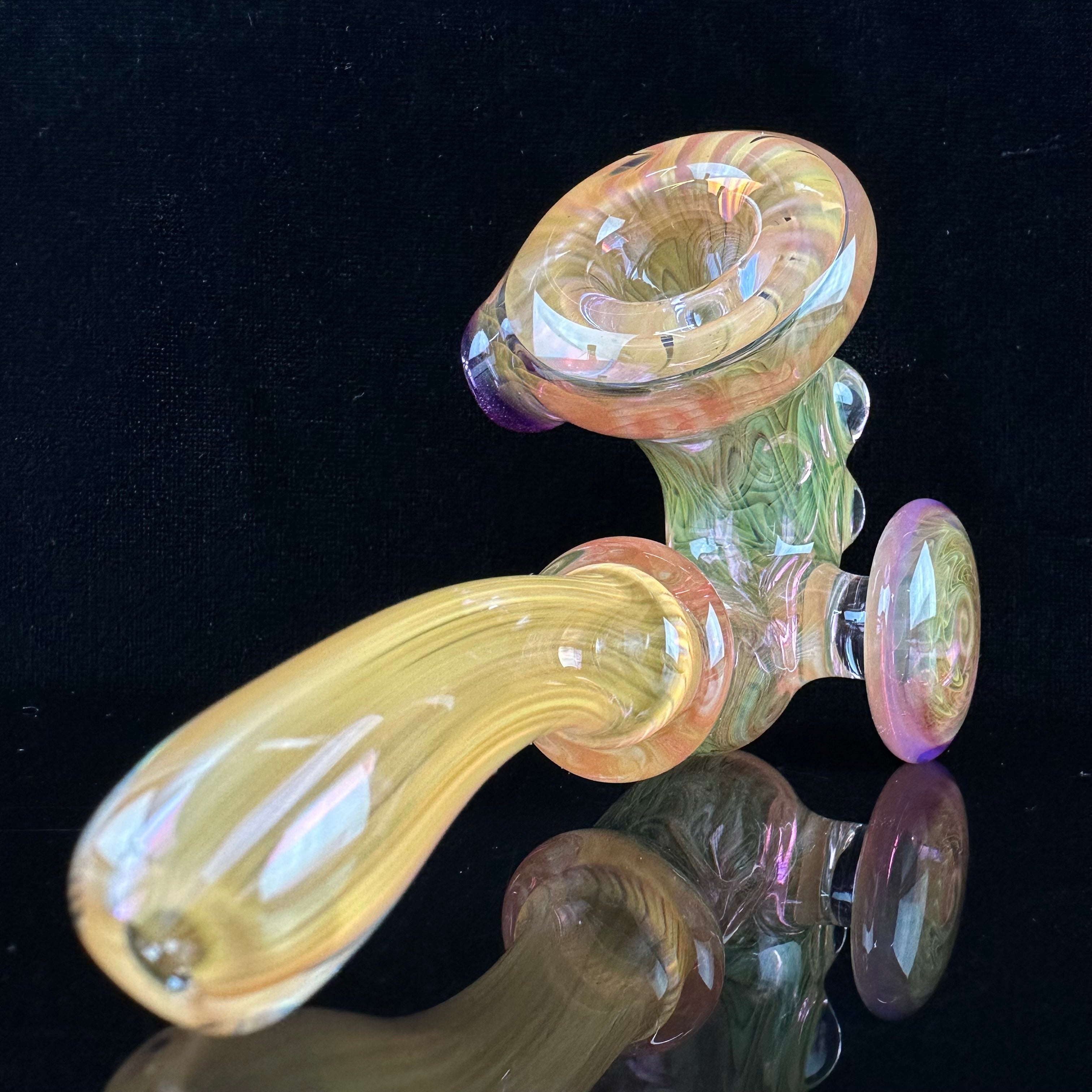 Gold Fumed Sherlock #4 by Avalon Glass