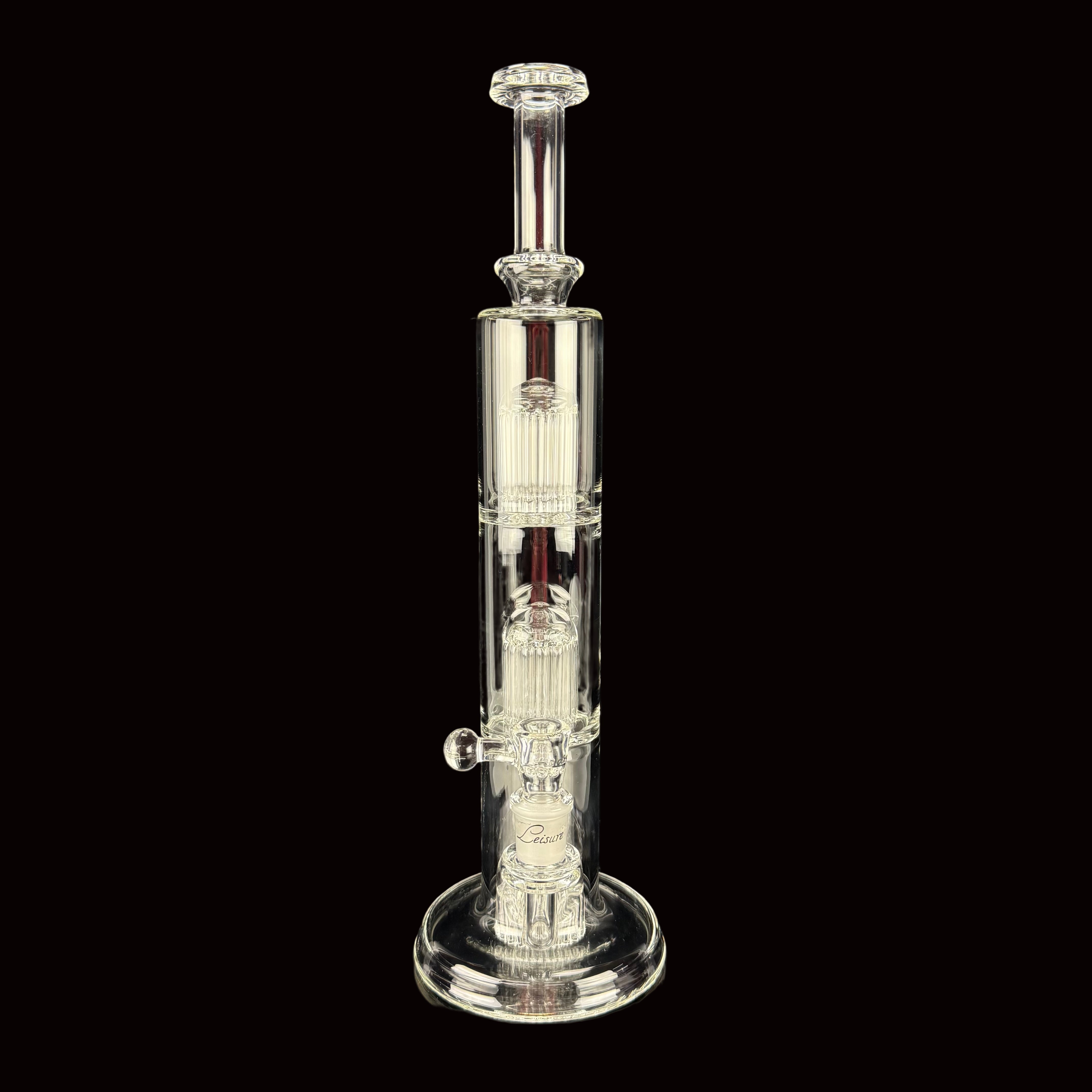 Triple Tree Perc V2 (14-14-20) Waterpipe by Leisure Glass