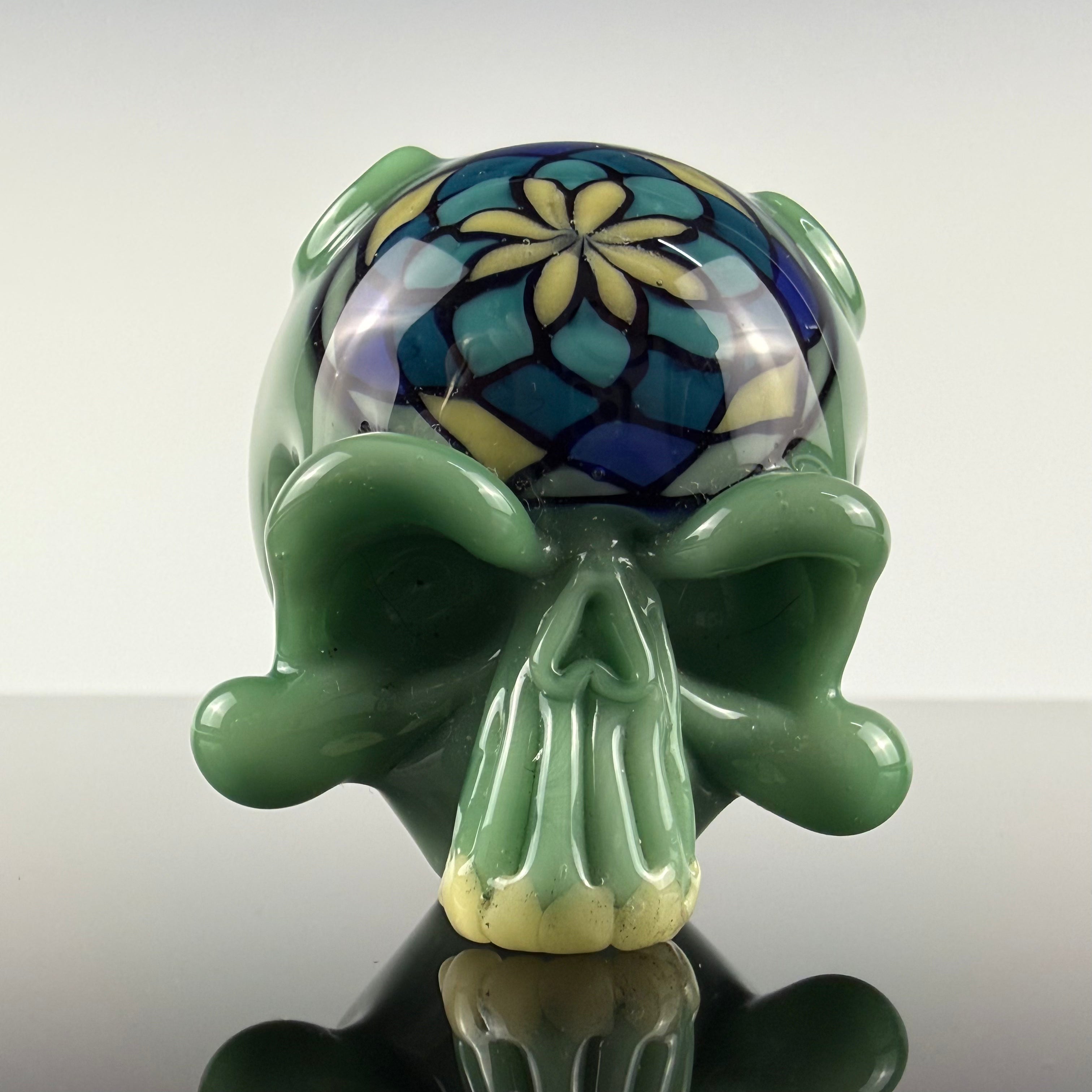 Fillacello Skull Pendant by Hendy Glass