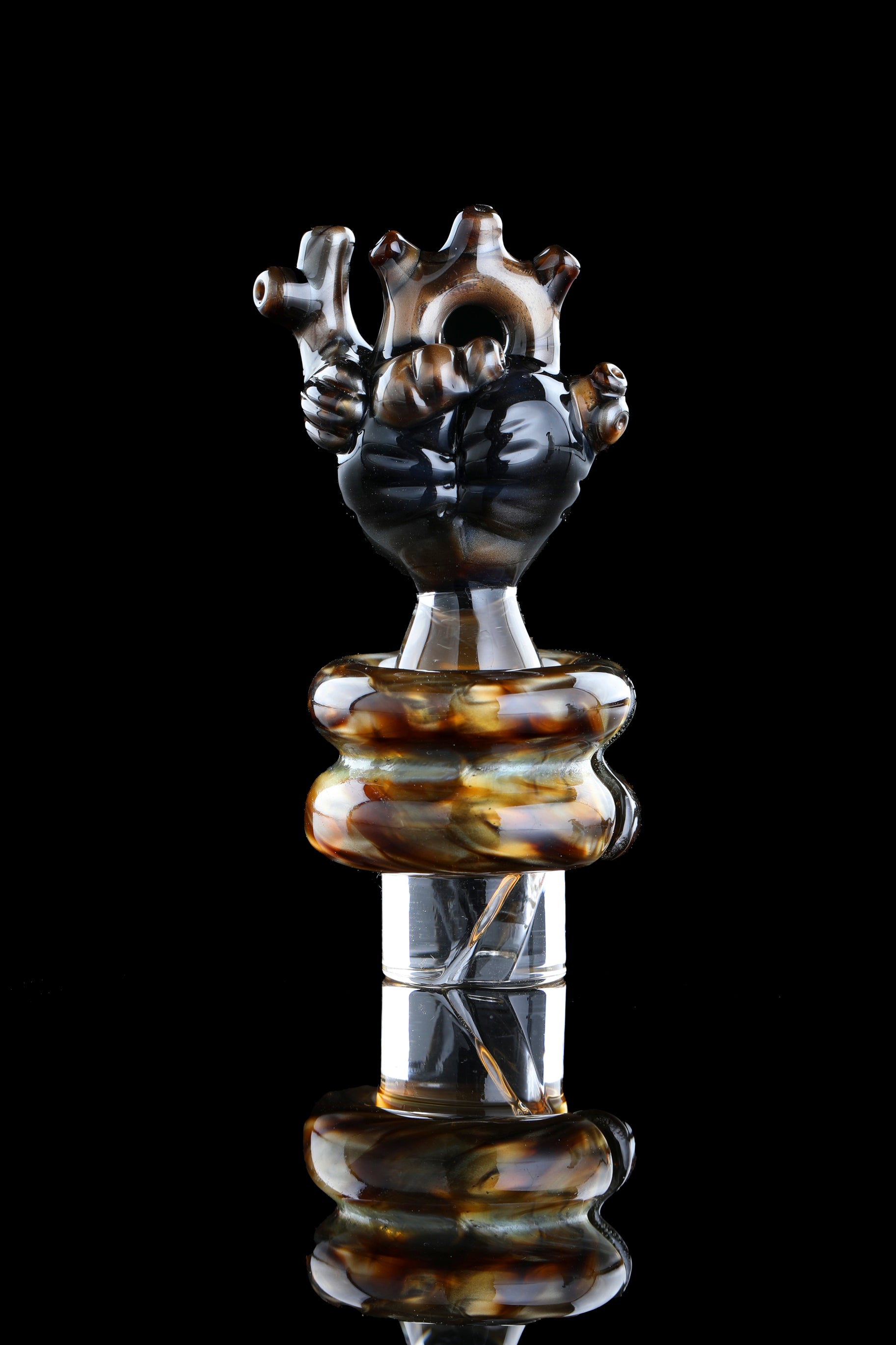 Electrum "Anatomical Heart" 3DXL Rockulus by One Trick Pony X Mandella Glass