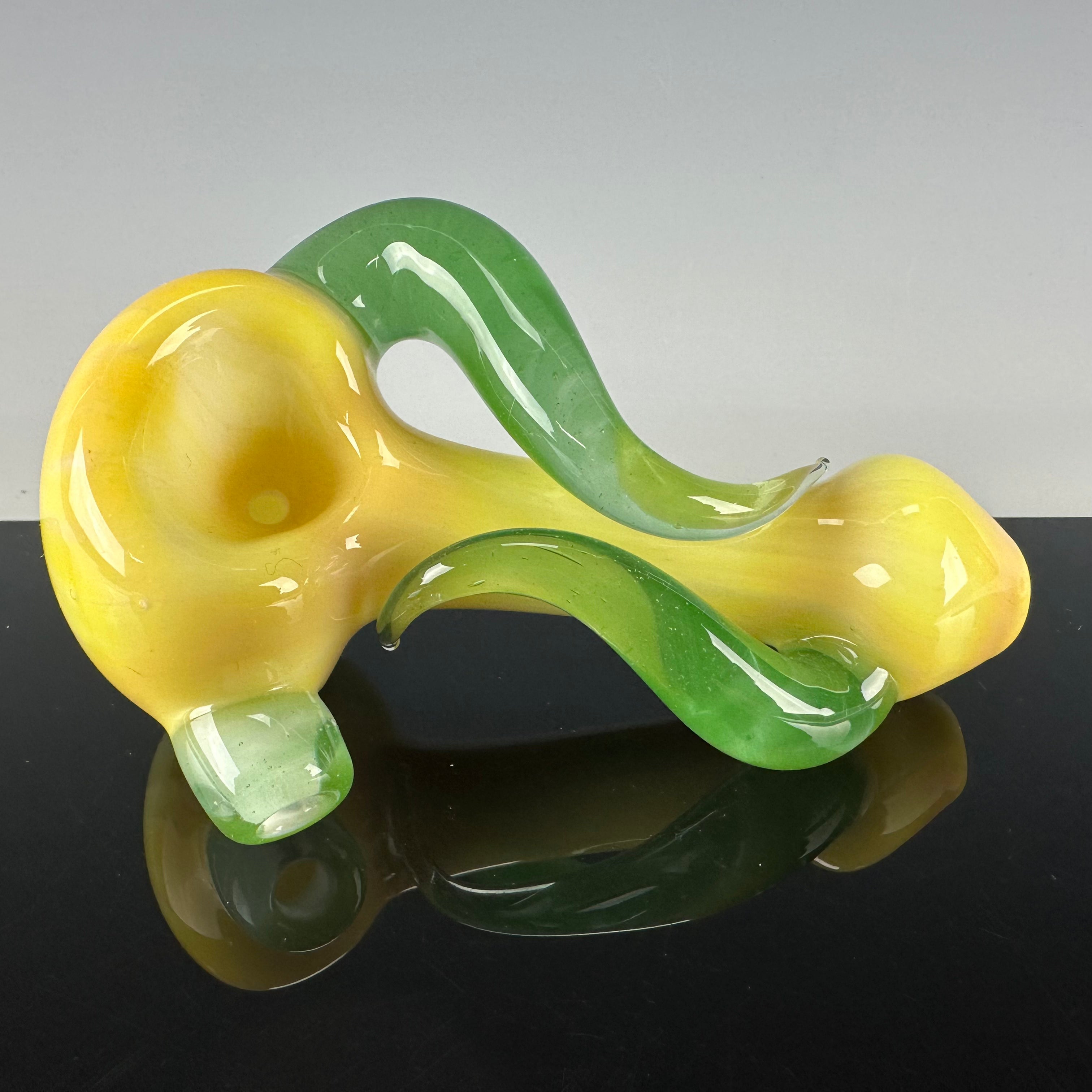 Horned Handpipe by Xen Glass