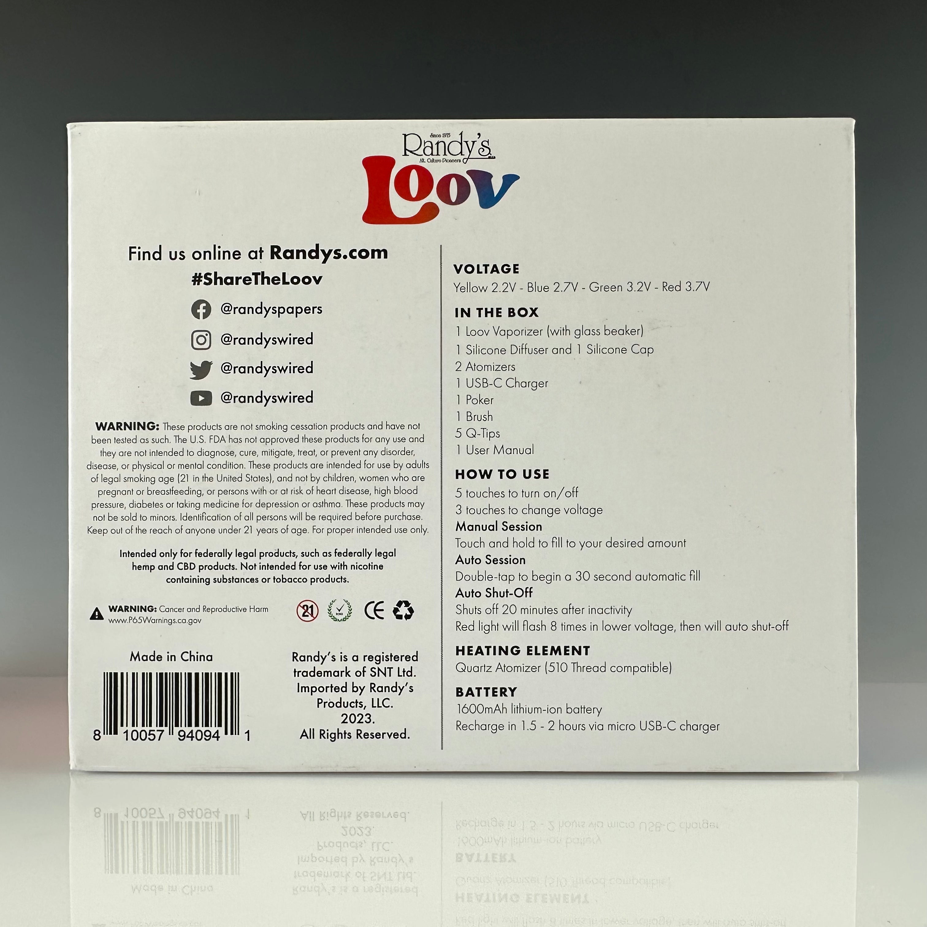 Loov Vaporizer by Randy's
