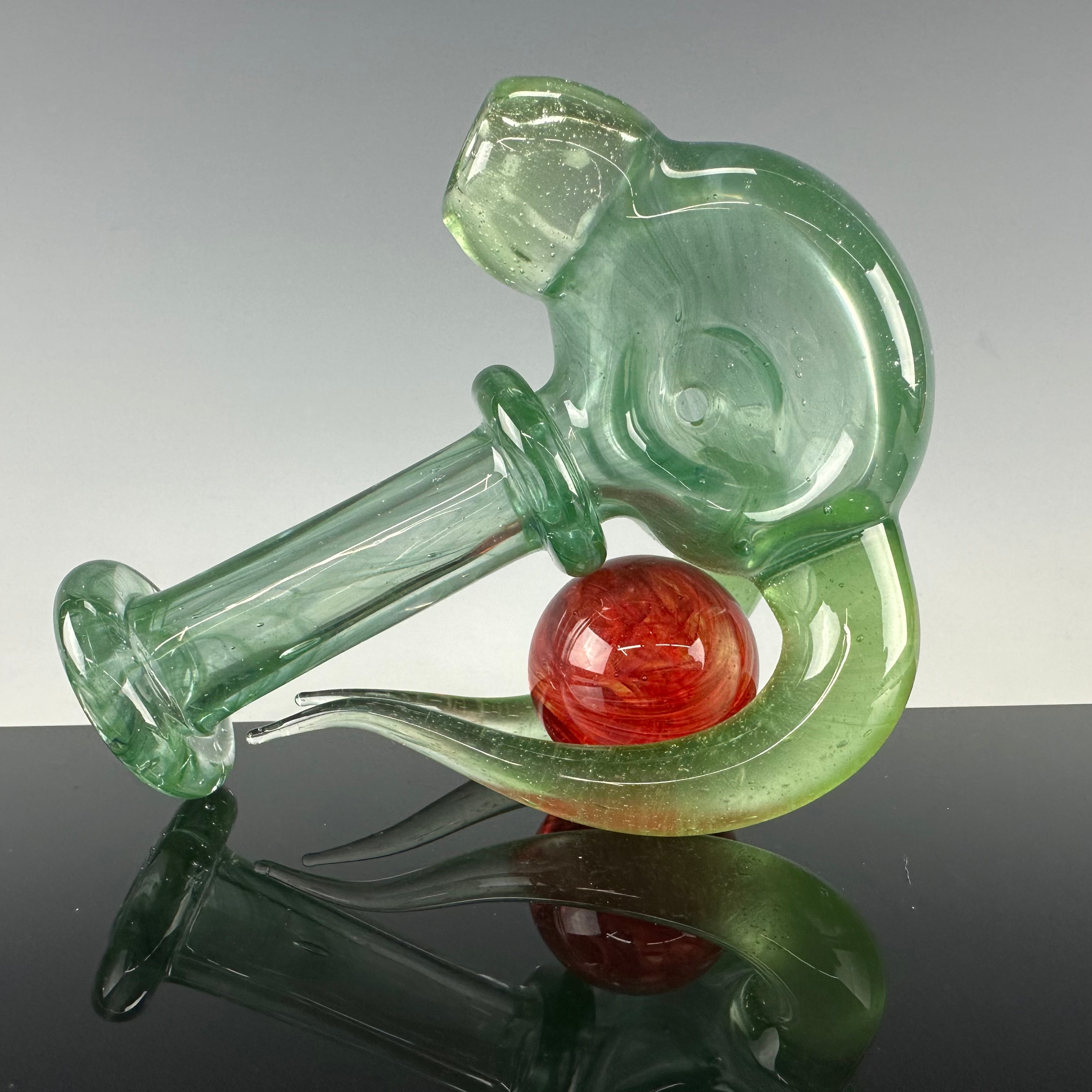 "Marble Spinner" Handpipe by Xen Glass