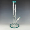 Accented 9mm Straight Waterpipe by HVY Glass