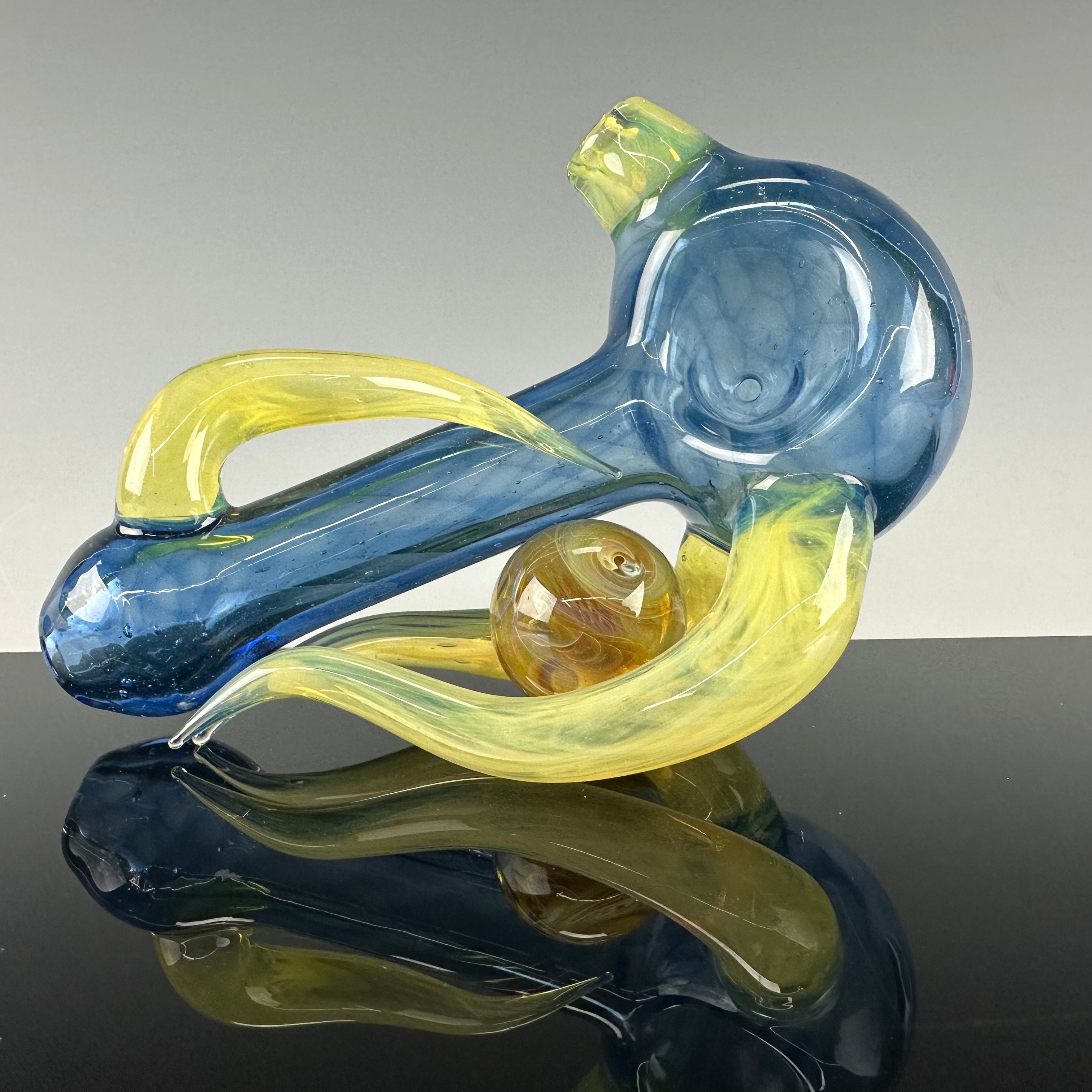 "Marble Spinner" Handpipe by Xen Glass
