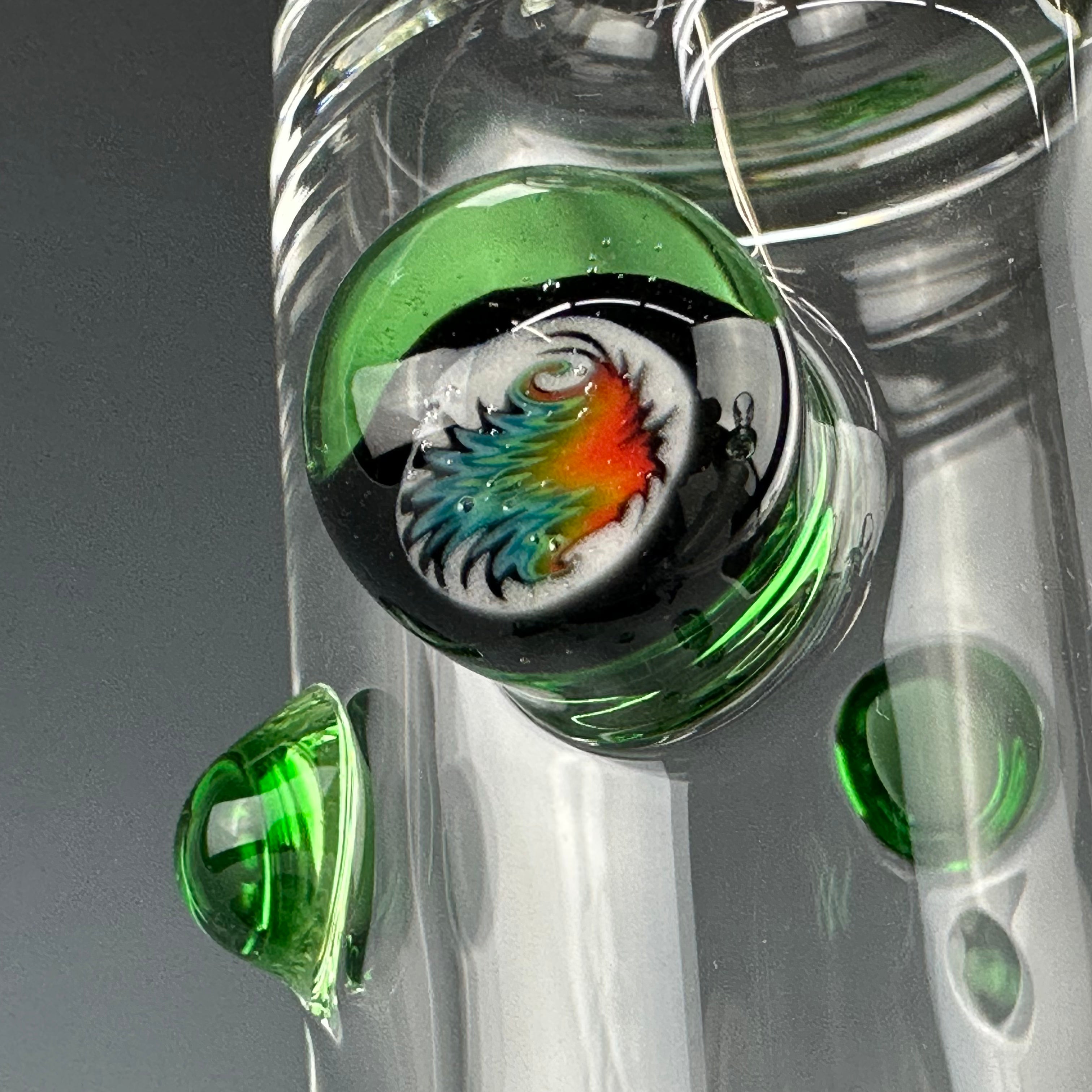 "Crippy" Accented Mini Tube by Hubbard Glass