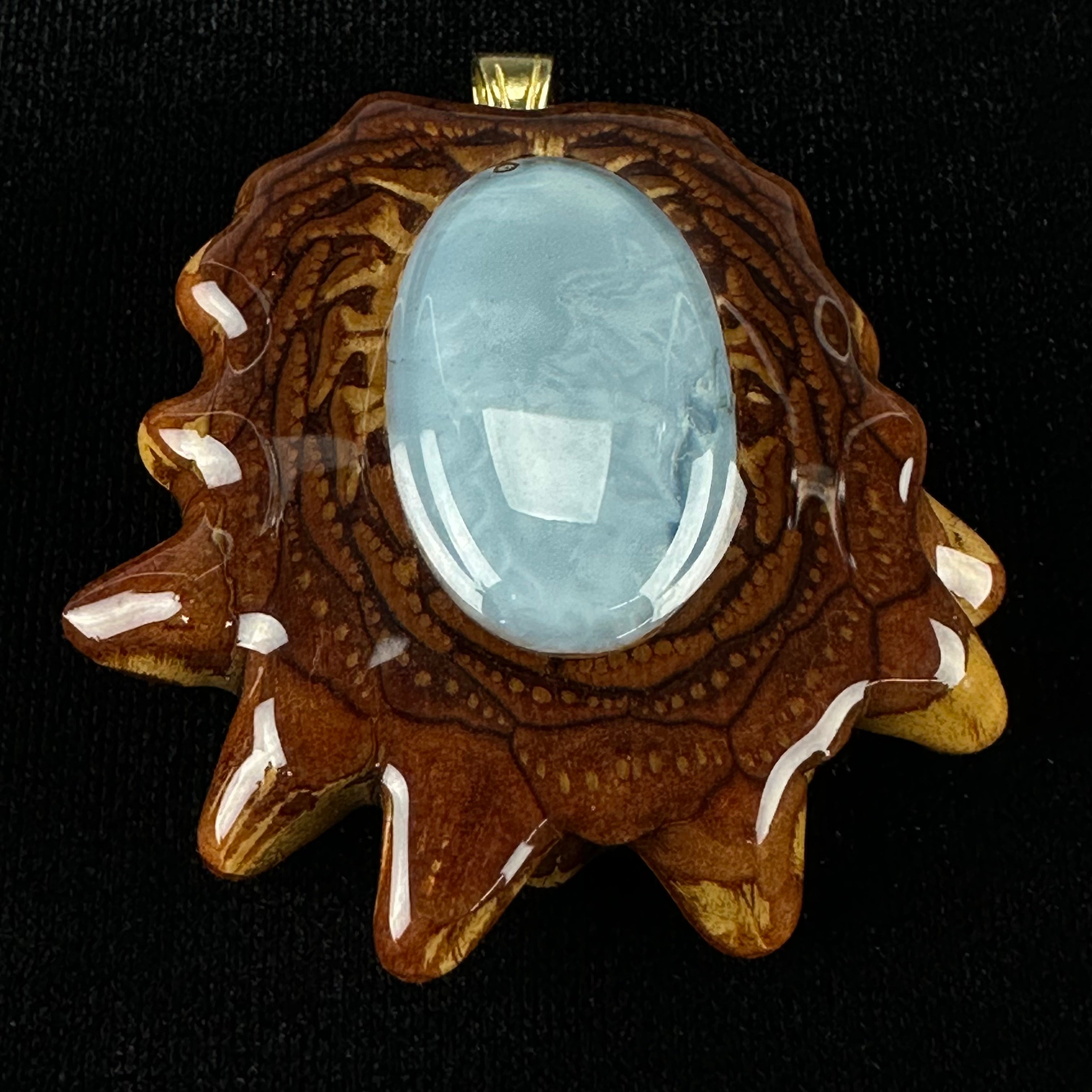 Amazonite Pendant by Third Eye Pinecones