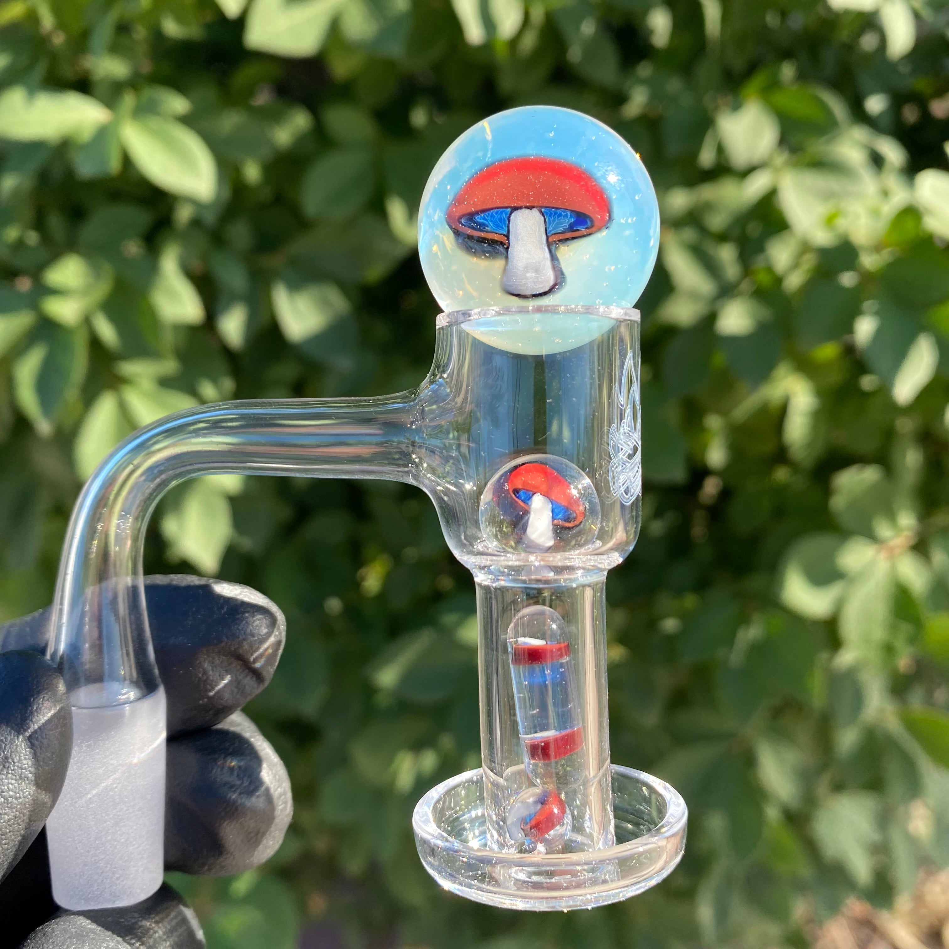 "Mushroom" Slurper Set (5 PC) by Steve H Glass