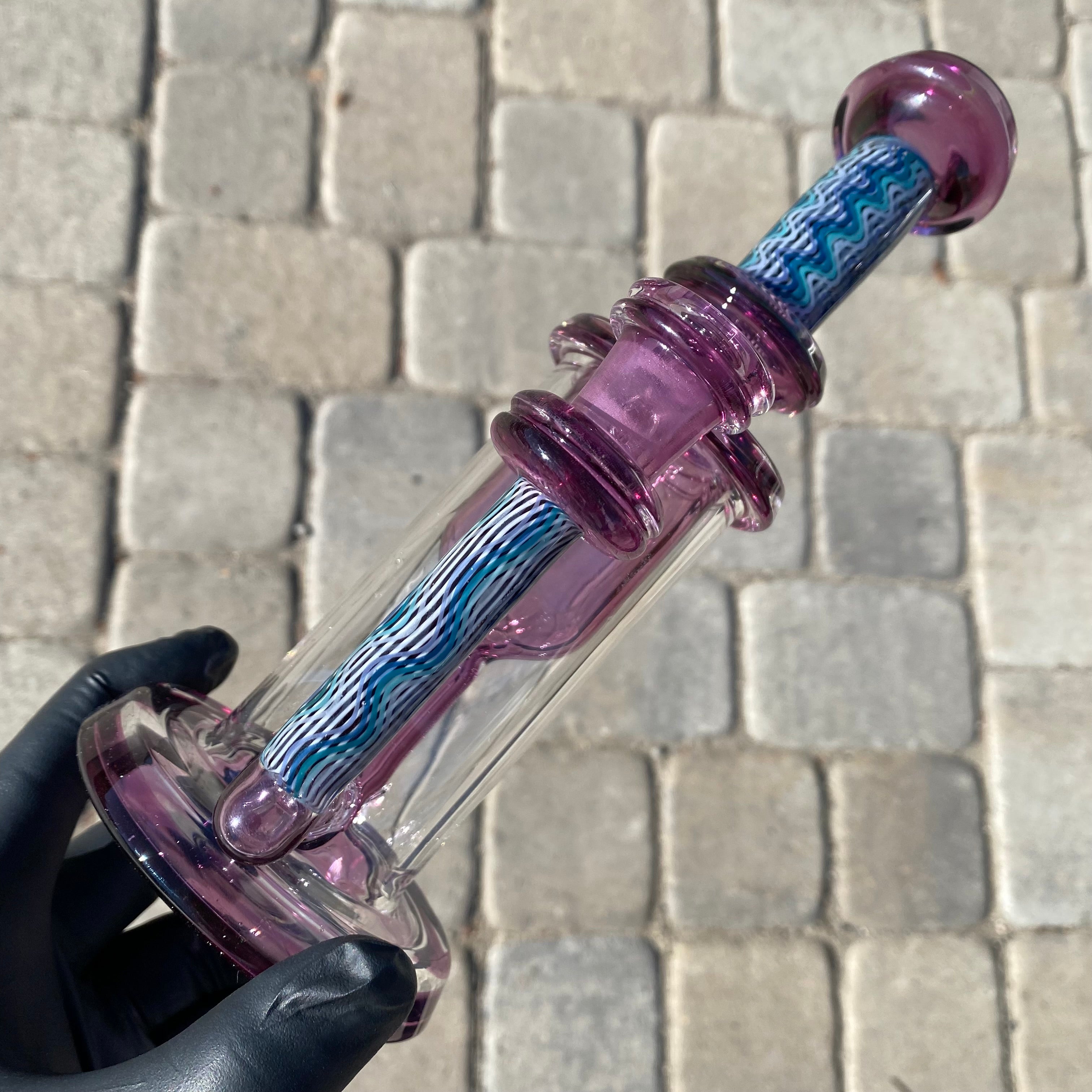 "Hypnotech" Gold Amethyst (*Elite*) Hollowfoot Incycler by Leisure Glass
