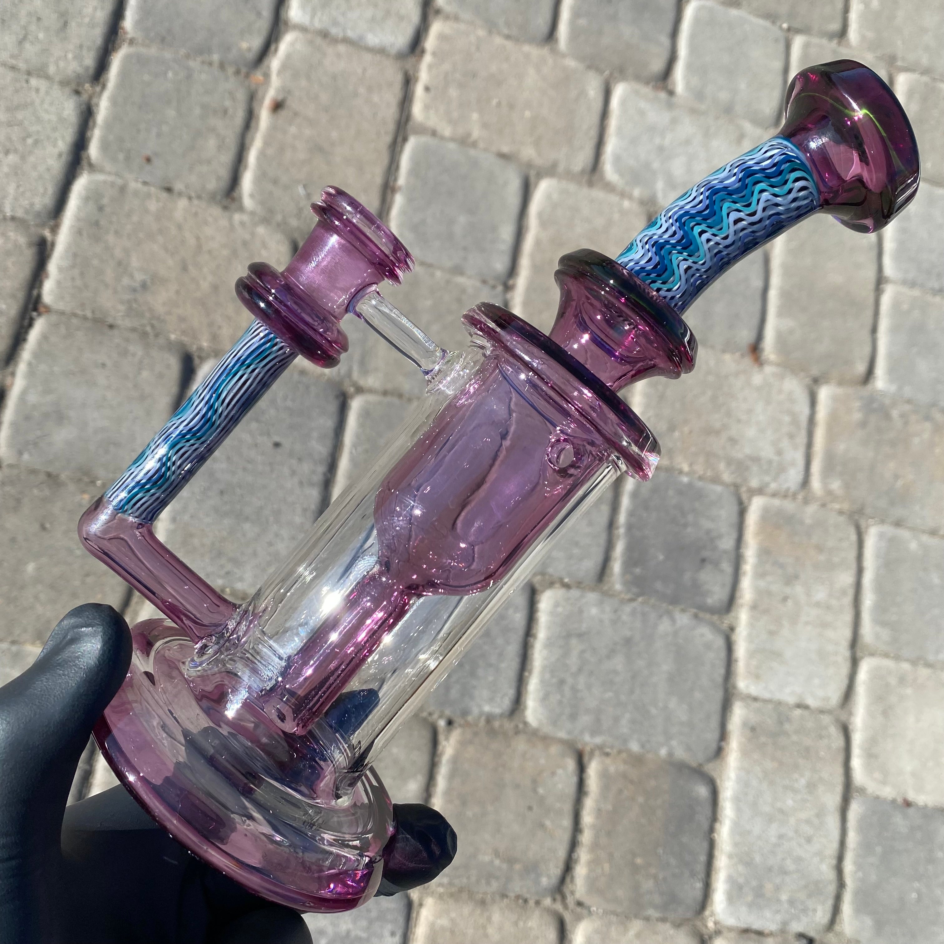 "Hypnotech" Gold Amethyst (*Elite*) Hollowfoot Incycler by Leisure Glass