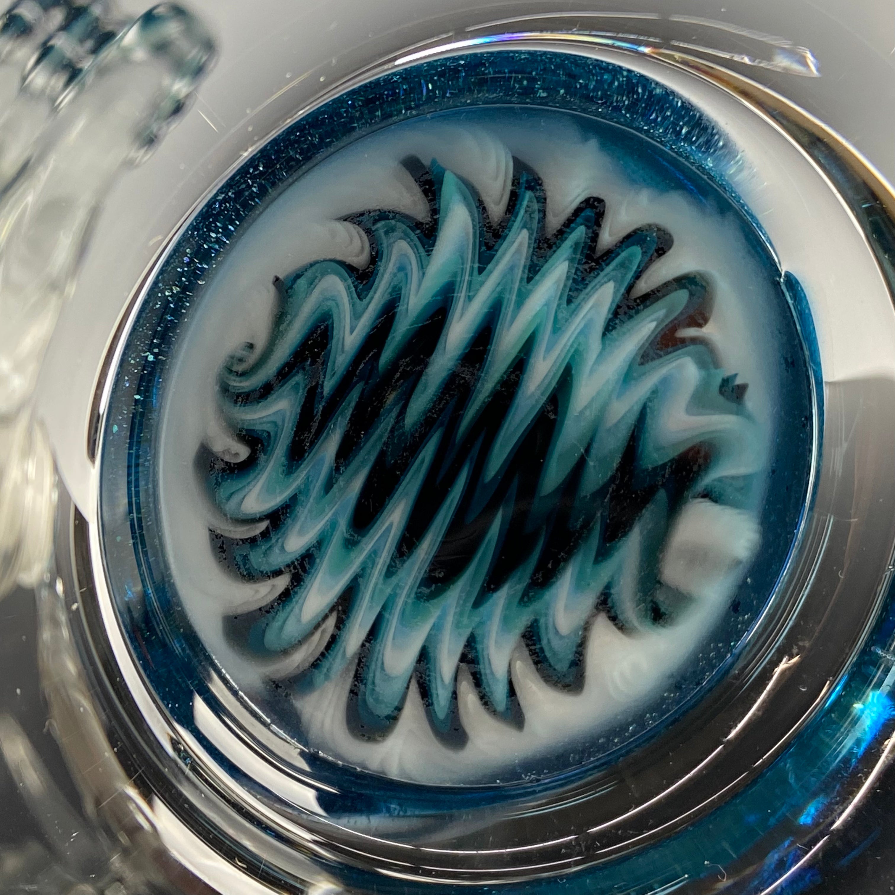 "Light Blue" Accented Mini Tube by Hubbard Glass
