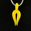 "Canary" Mini Horn Pendant by Vigil Glass