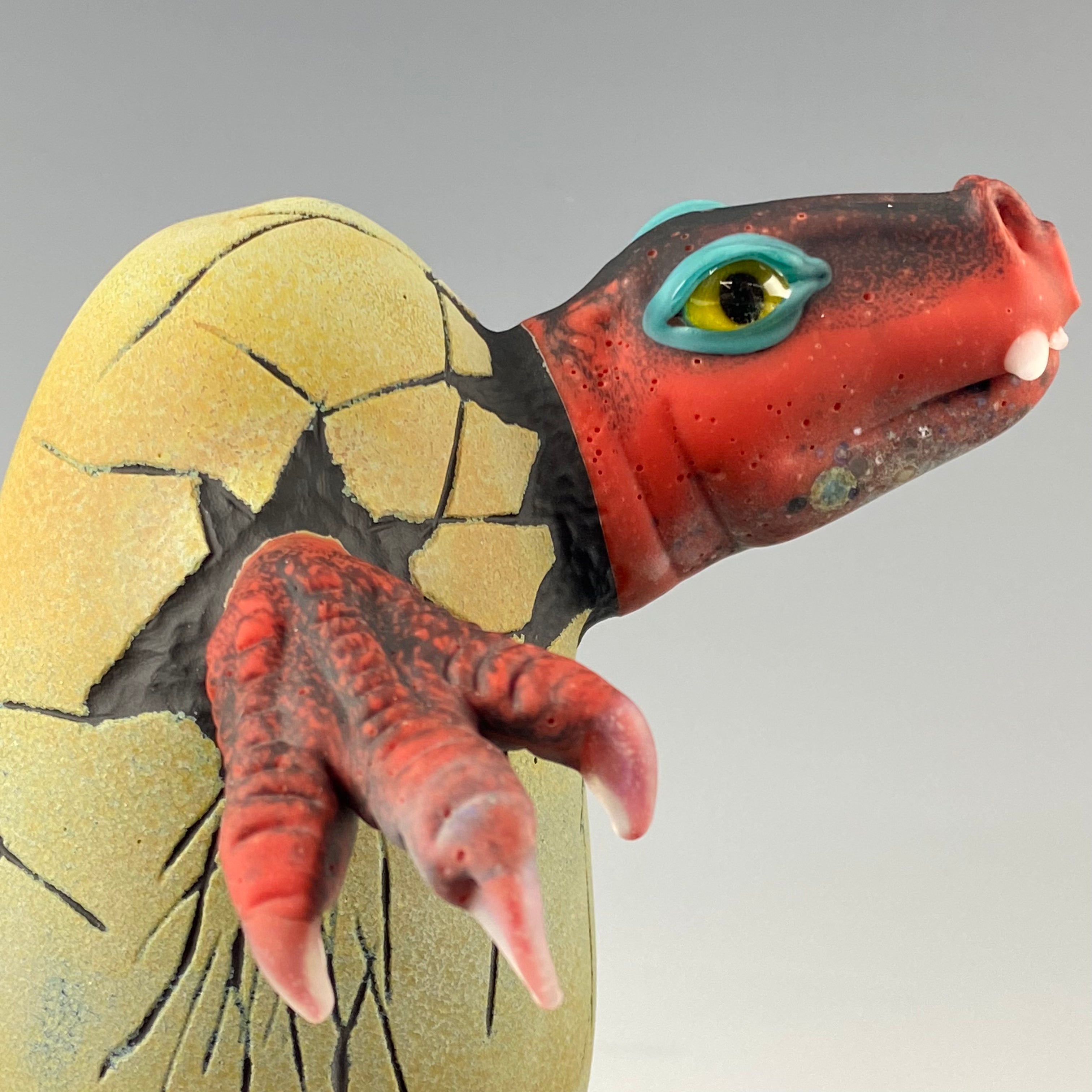 "Red Raptor" Hatchling" Dino Rig by Kid Dino