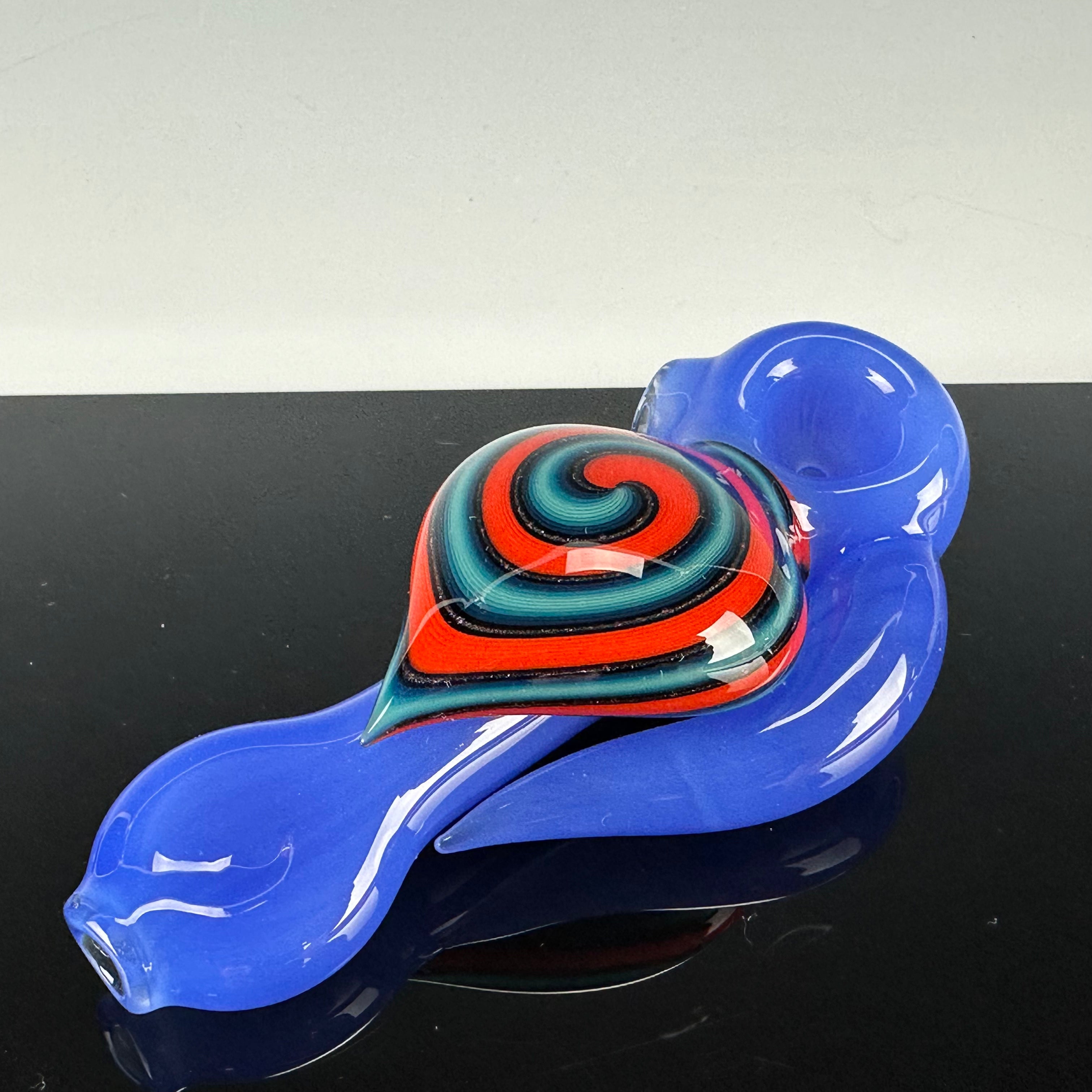 "Blue Cheese" Color Spoon by Vigil Glass
