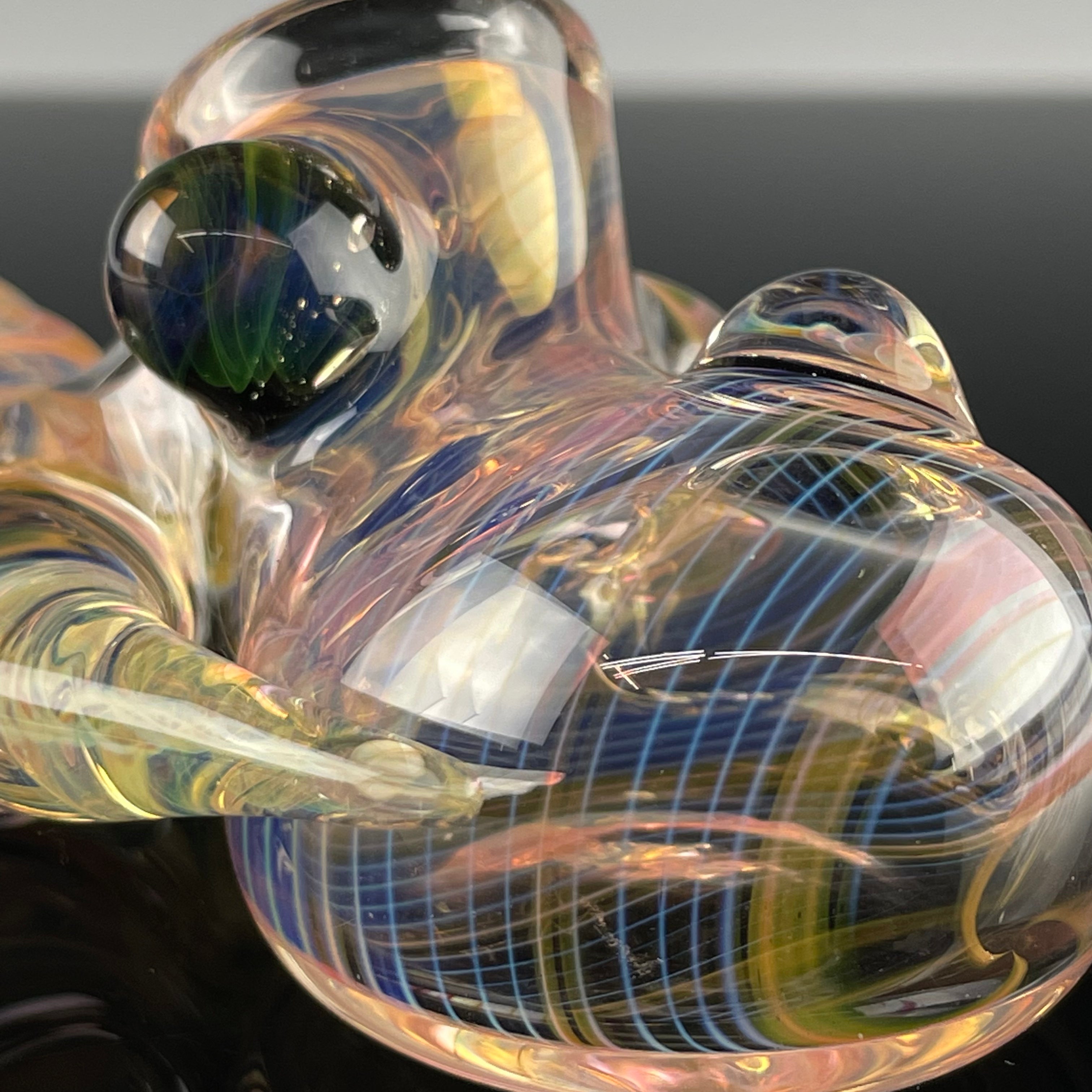 Heady Gold Fumed Sidecar by STF Glass