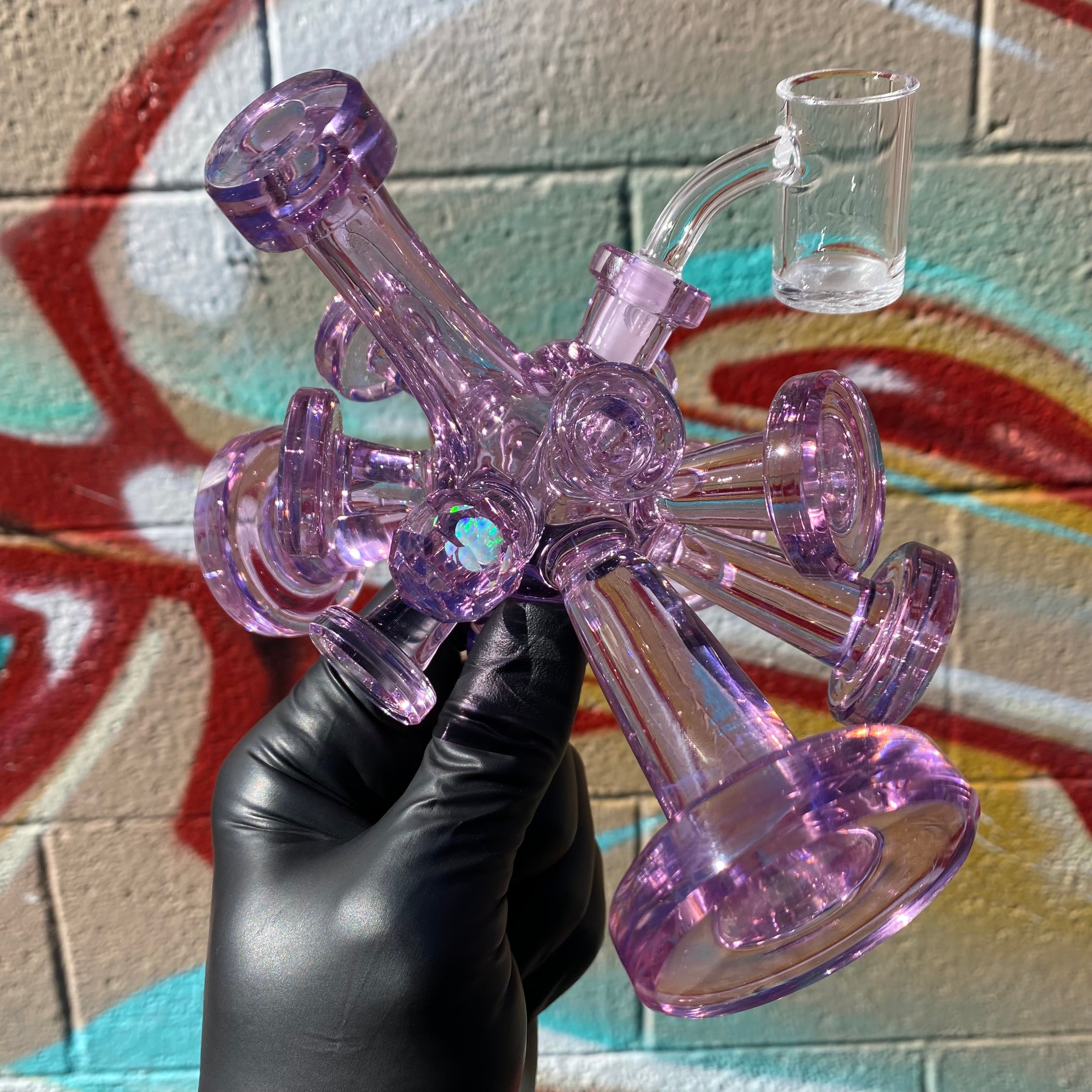 "Rose Quartz" Spore Rig by Jmass Glass