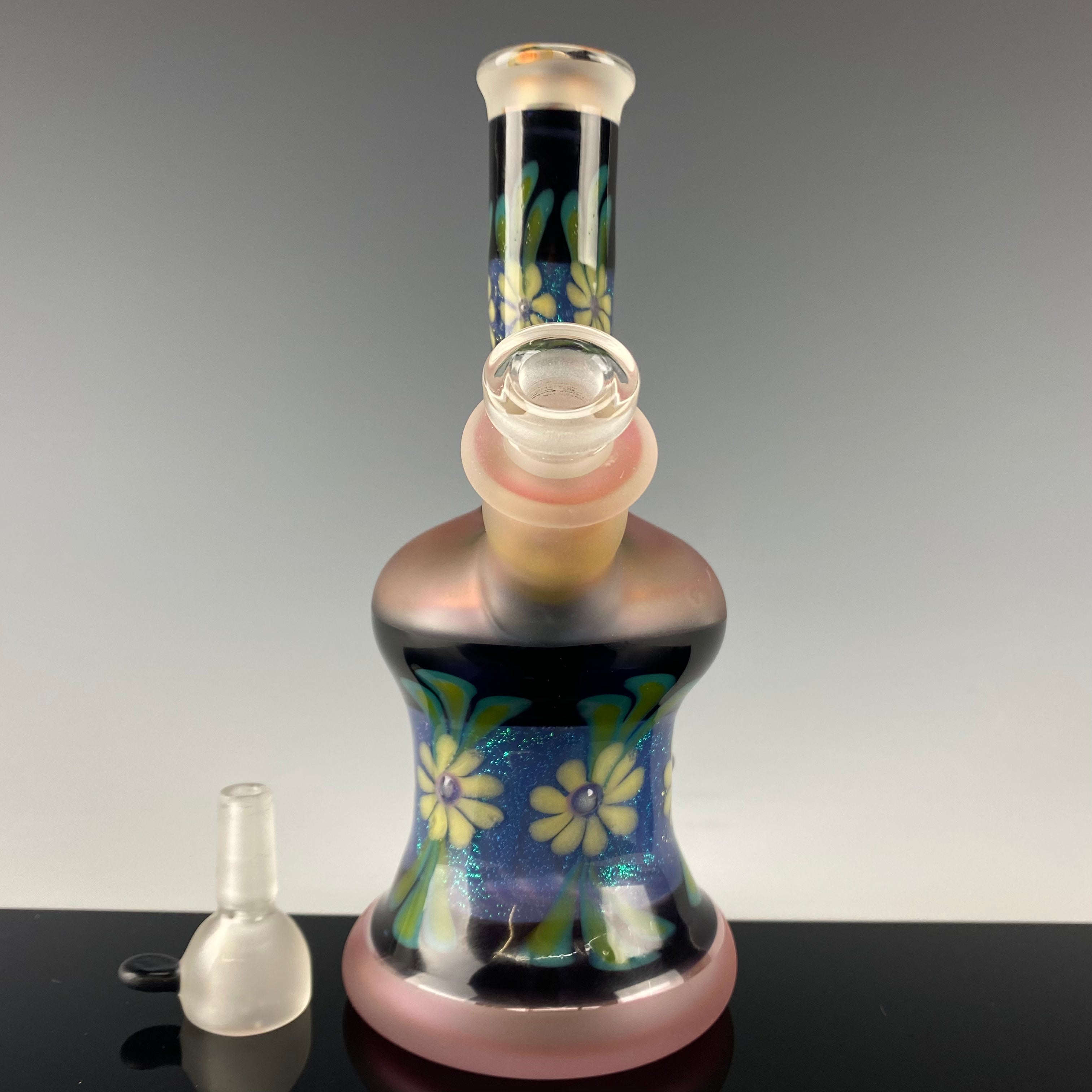 "Dichro Floral" Minitube by Sarita Glass
