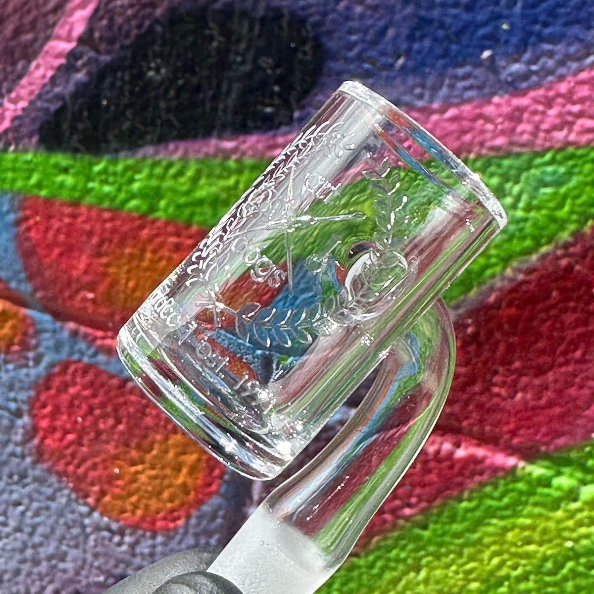 Custom "Art Dogs & Grace" Eco Banger by Evan Shore Art Dogs Glass Shop