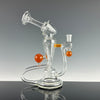 "Hot Sauce" Accented Single Uptake Recycler by Symetrik Glass
