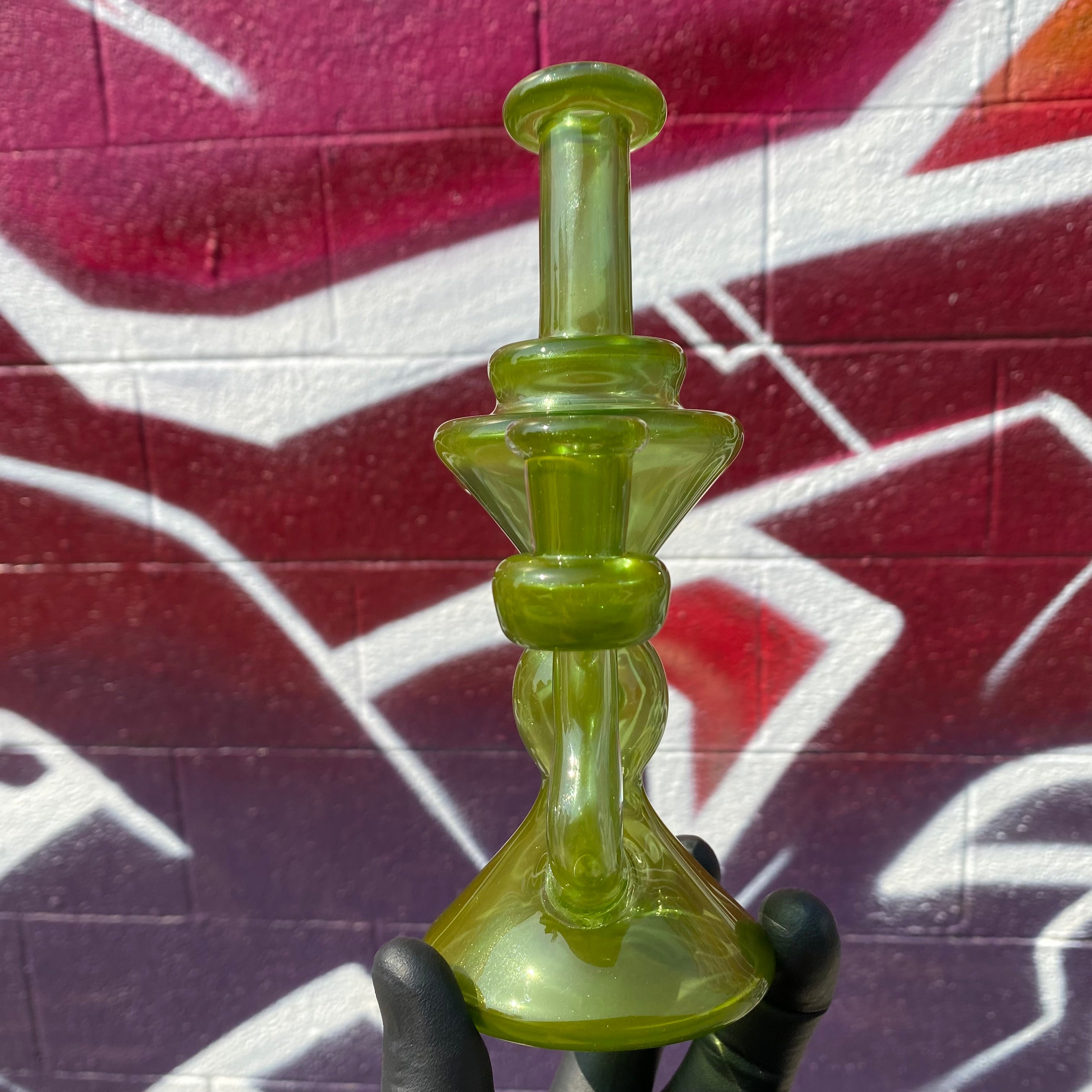 "Jungle Juice" Klein Recycler by Blob Glass