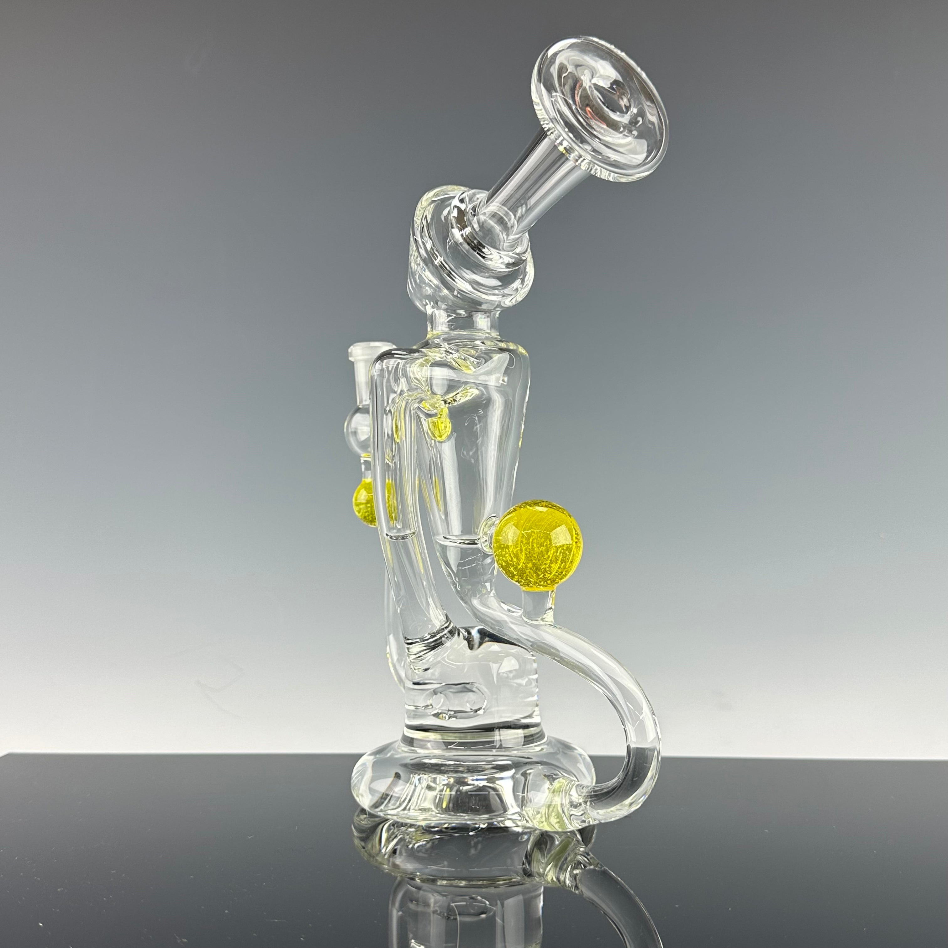 "Citron UV" Accented Single Uptake Recycler by Symetrik Glass
