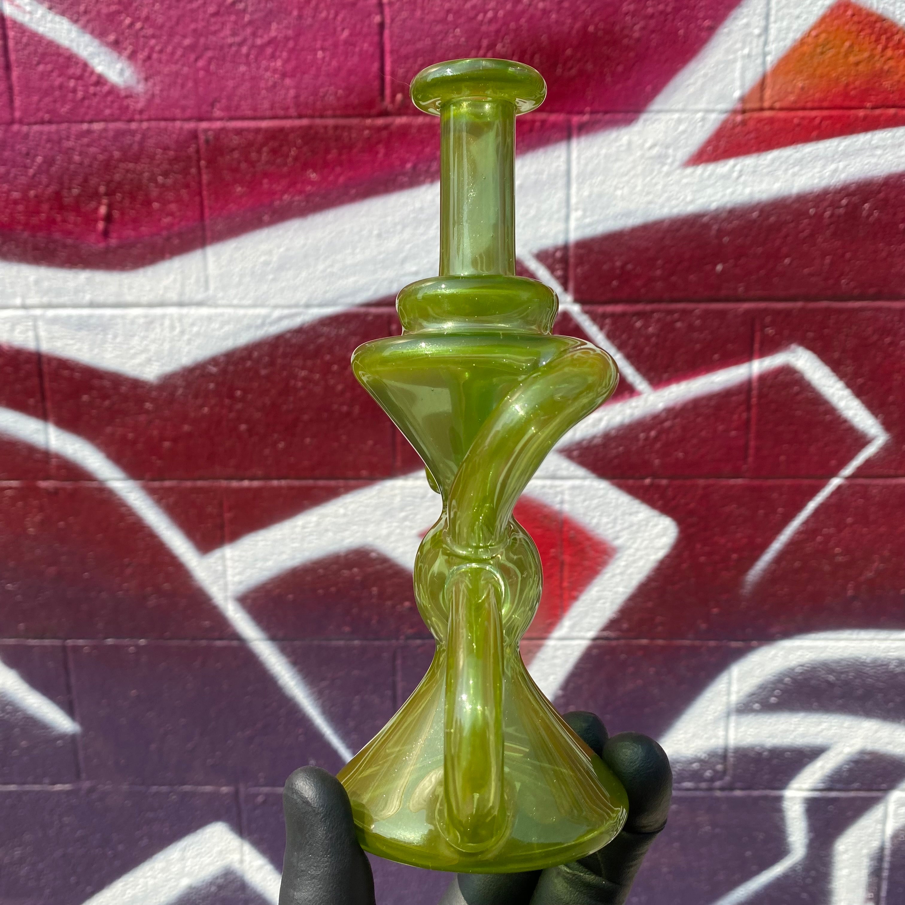 "Jungle Juice" Klein Recycler by Blob Glass