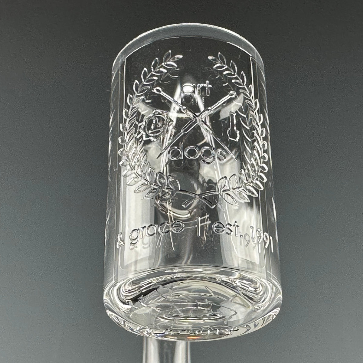 Custom "Art Dogs & Grace" Eco Banger by Evan Shore Art Dogs Glass Shop