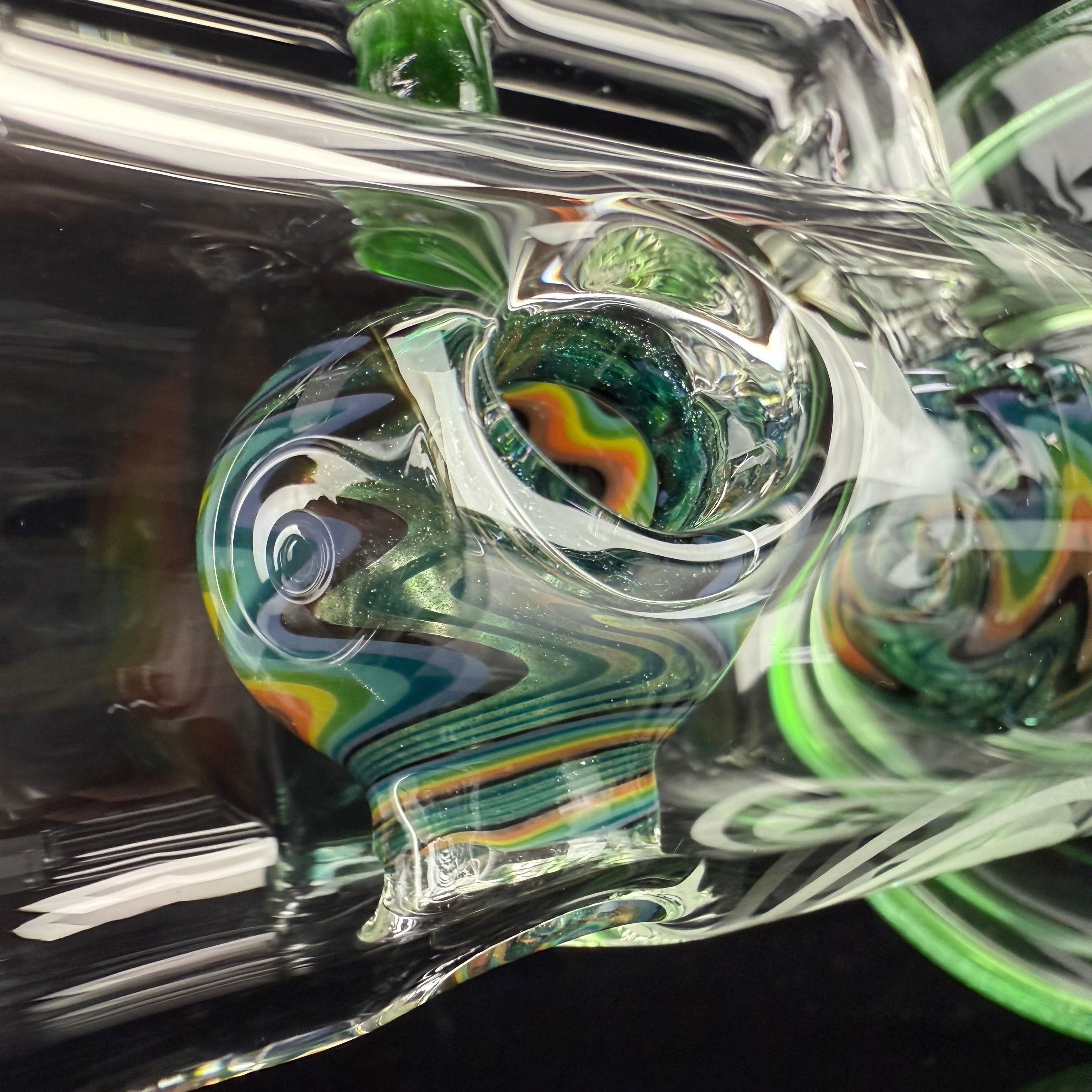 "Green Stardust" Wig Wag Showerhead-Ball Rig by OJ Flame