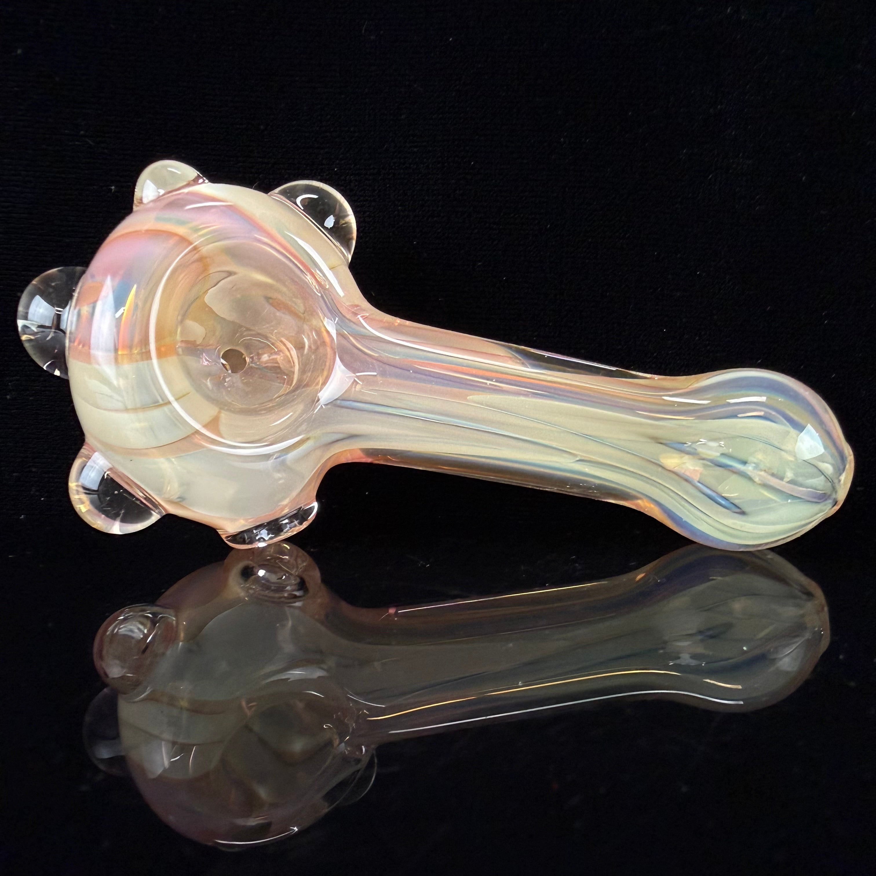Mini Gold & Silver Fumed Handpipe by Carsten Carlile