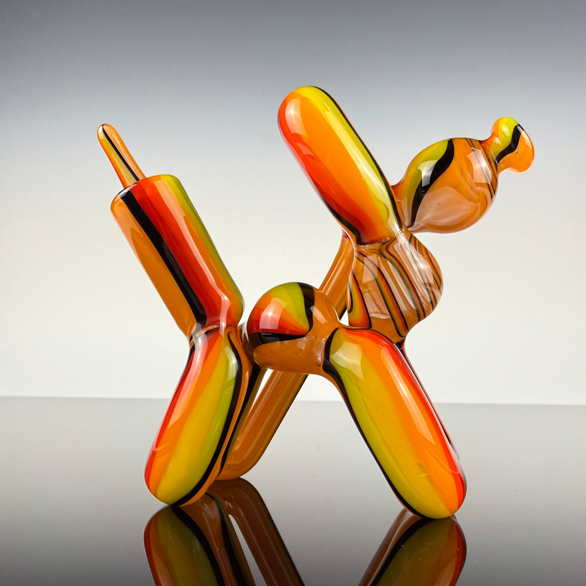 Multicolor "Mini" Recycling Balloon Dog by Blitzkriega
