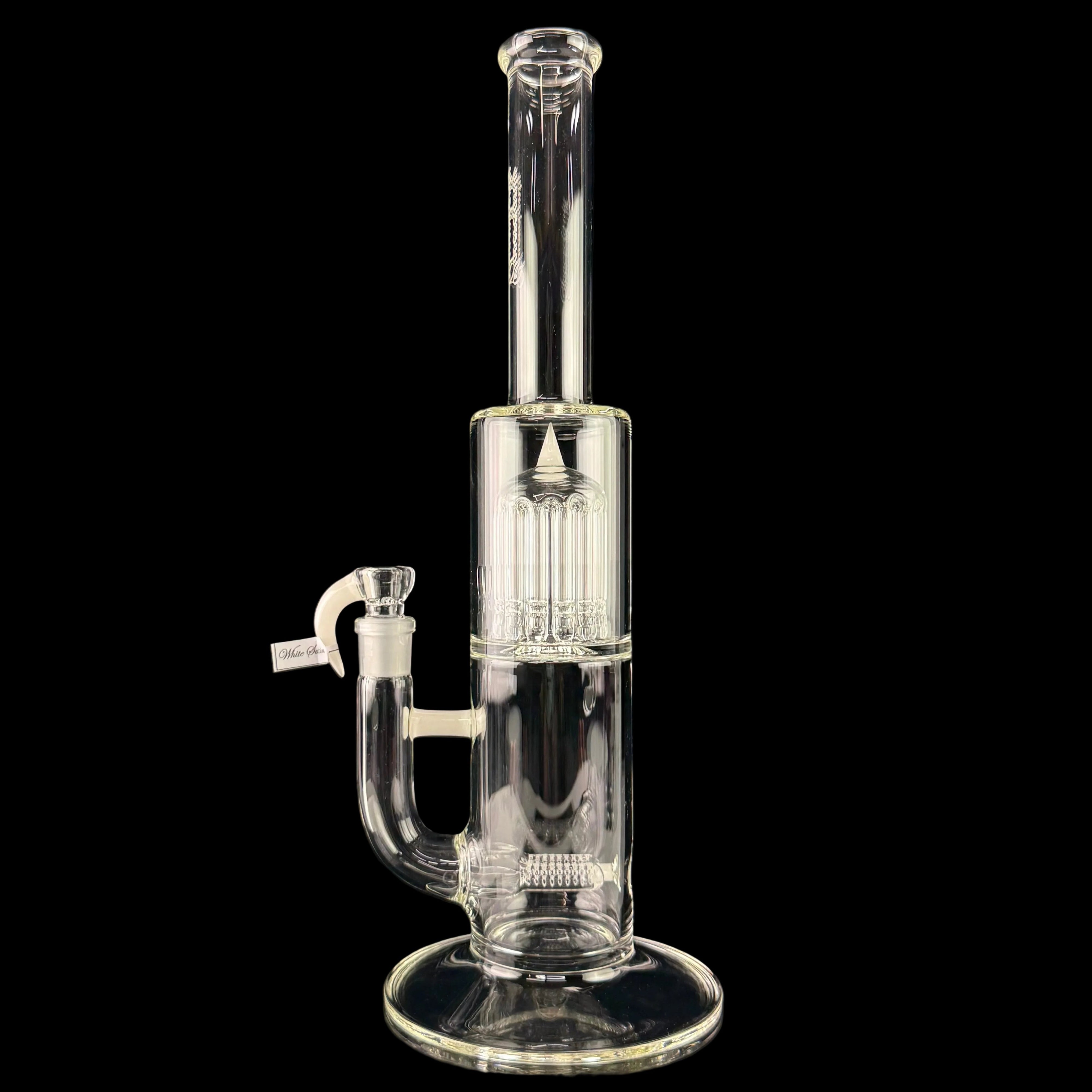 MA "White Satin" King 12 G Line 9 Cut UpGrid to 12 Arm Gridded Tree by Sovereignty Glass