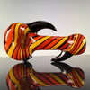 Full Color Horned Handpipe by Carsten Carlile