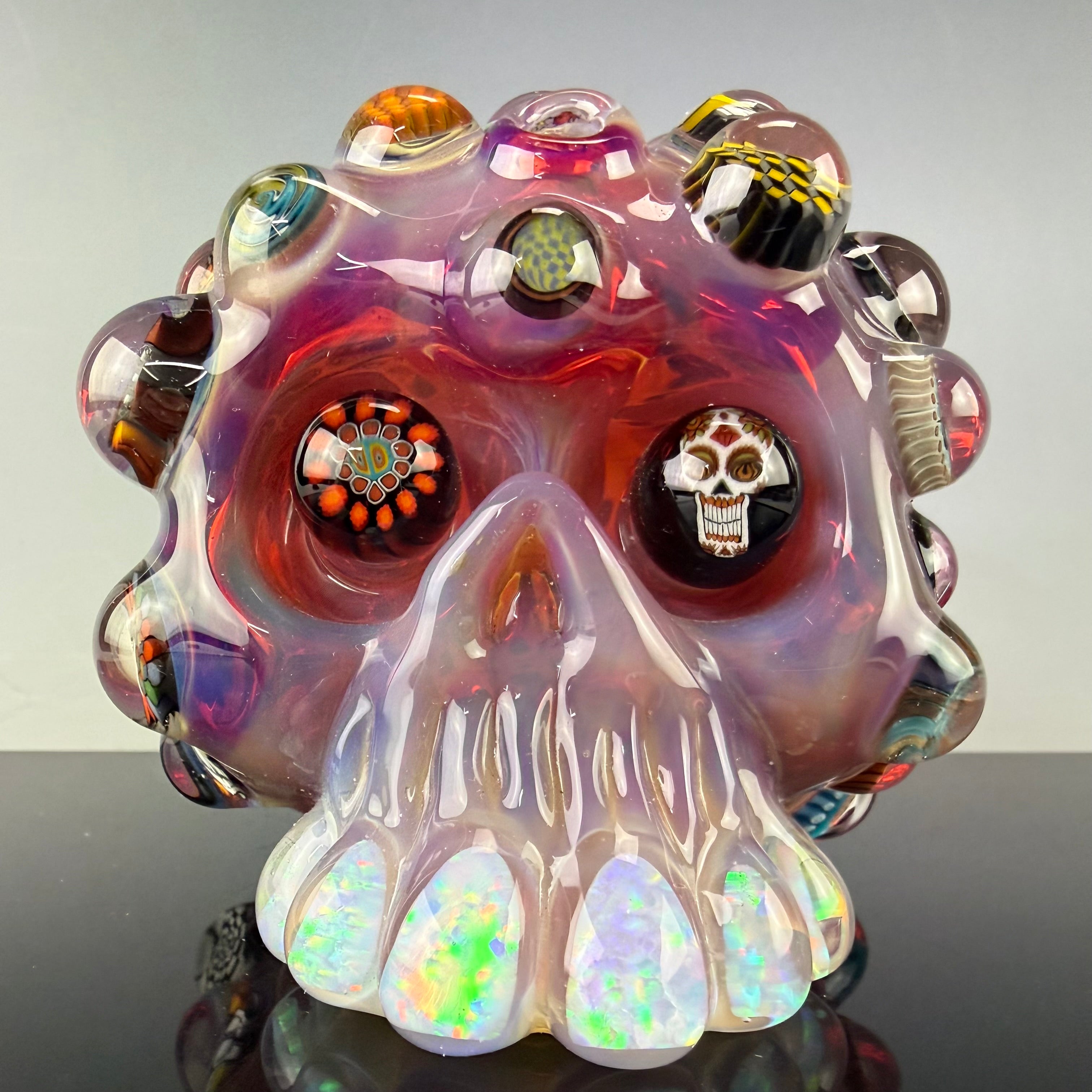 "Light Rose Phoenix" Skull Shredder by Carsten Carlile