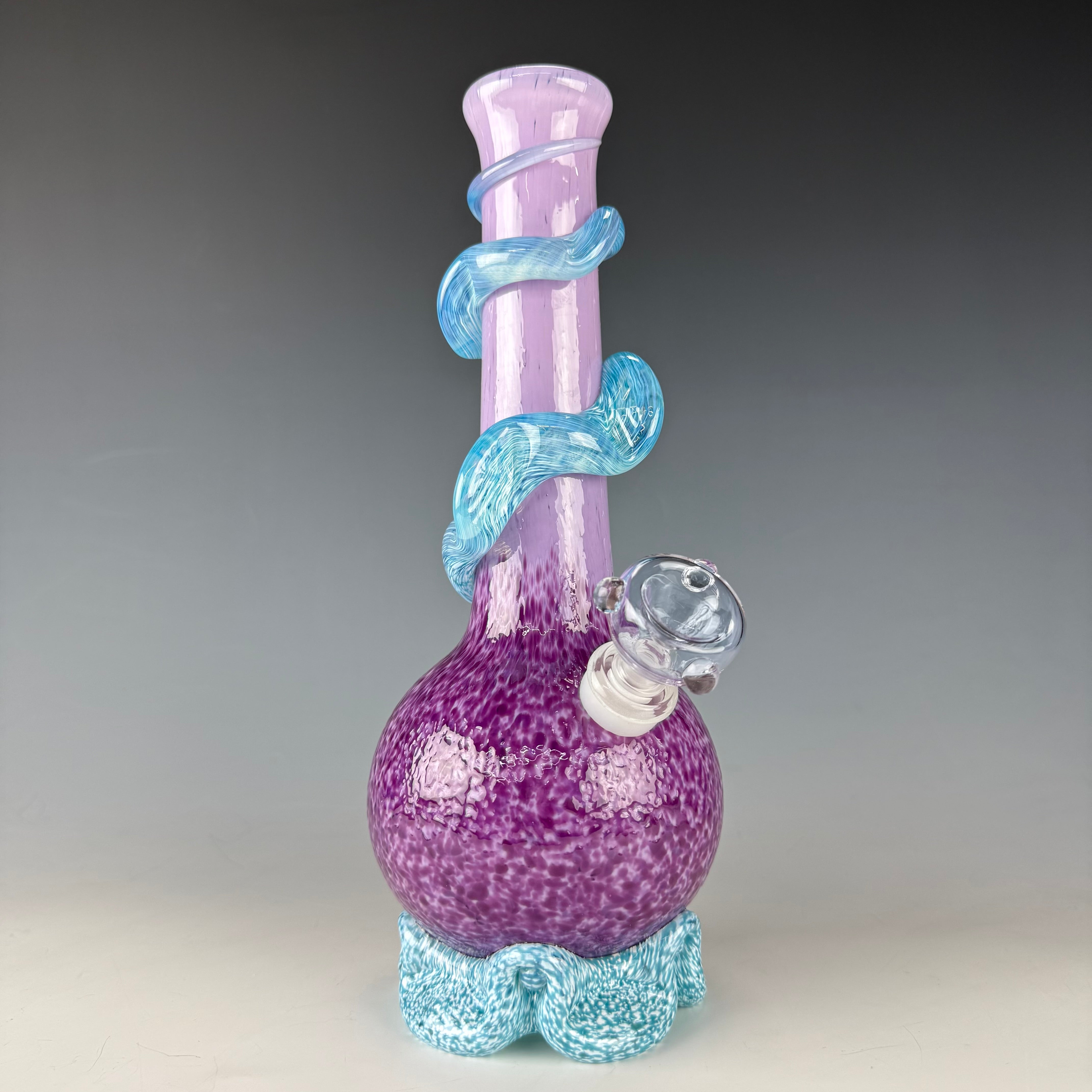Waterpipe W/ Wrap by Noble Glass