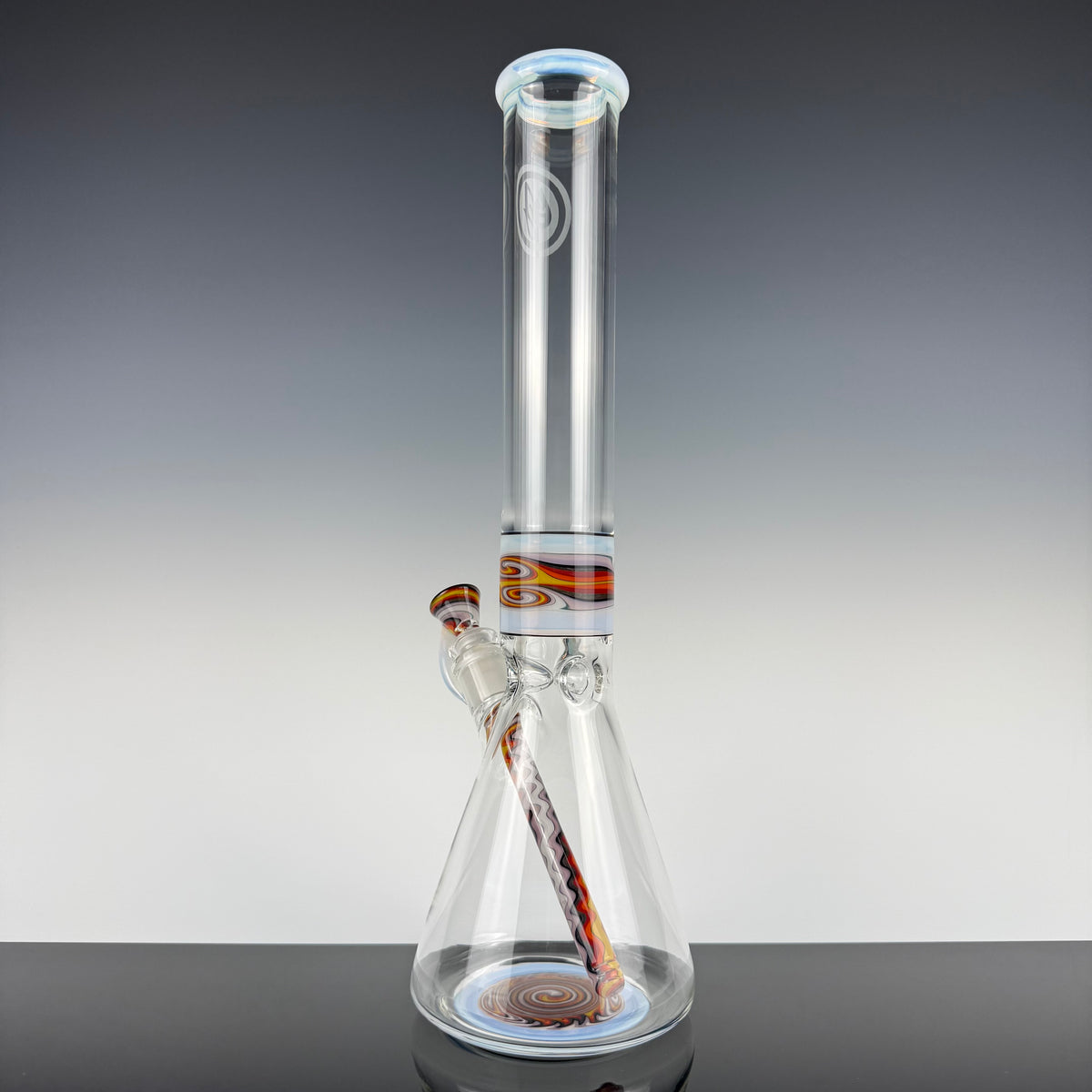 "Ghost" Sectional 16" Wig Wag Beaker by OJ Flame