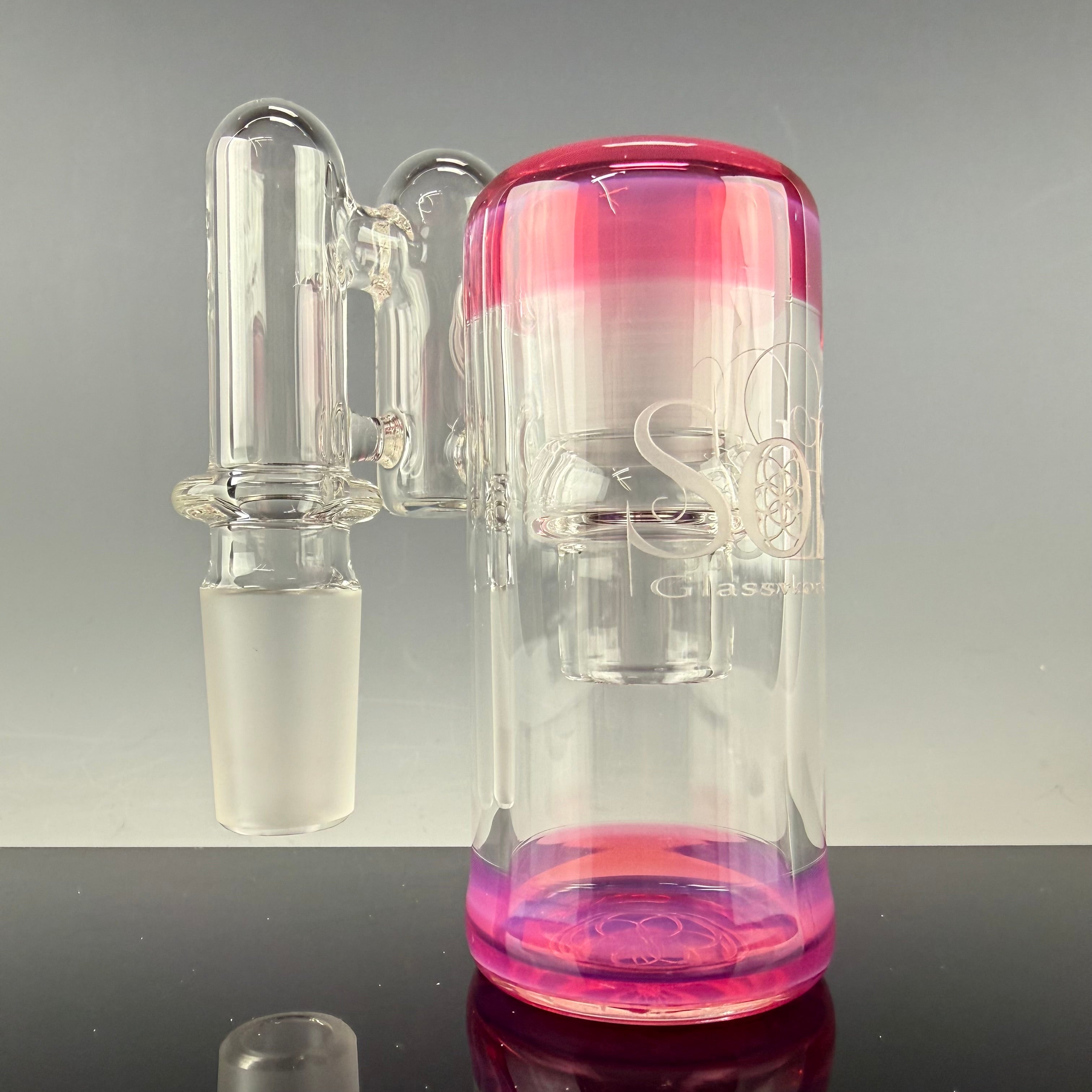 Color Accented 18mm Dry Catcher by SOL Glassworks
