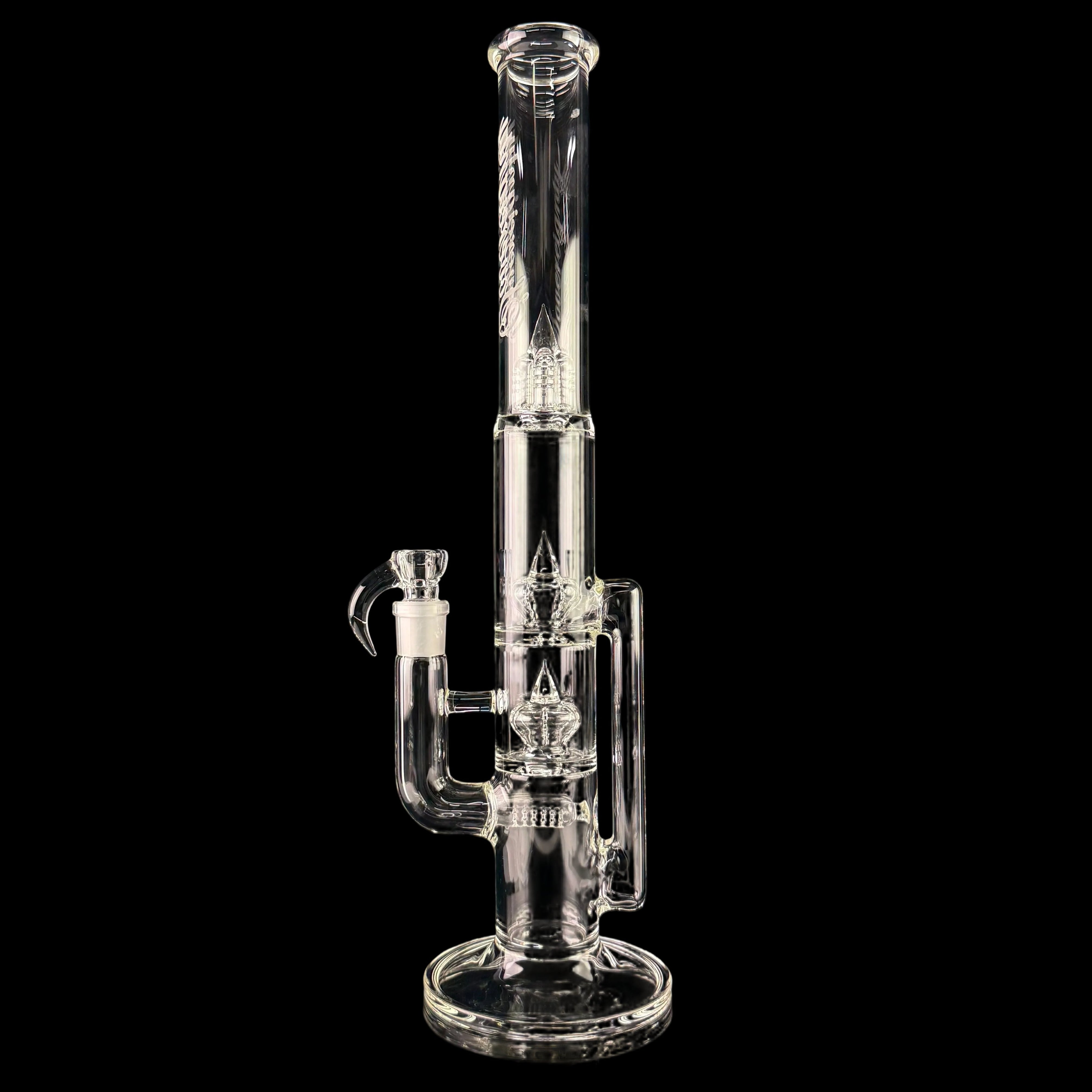 Treecycler - Stemline 15mm 6 Cut DownGrid to Imp to Imp + Splashguard by Sovereignty Glass