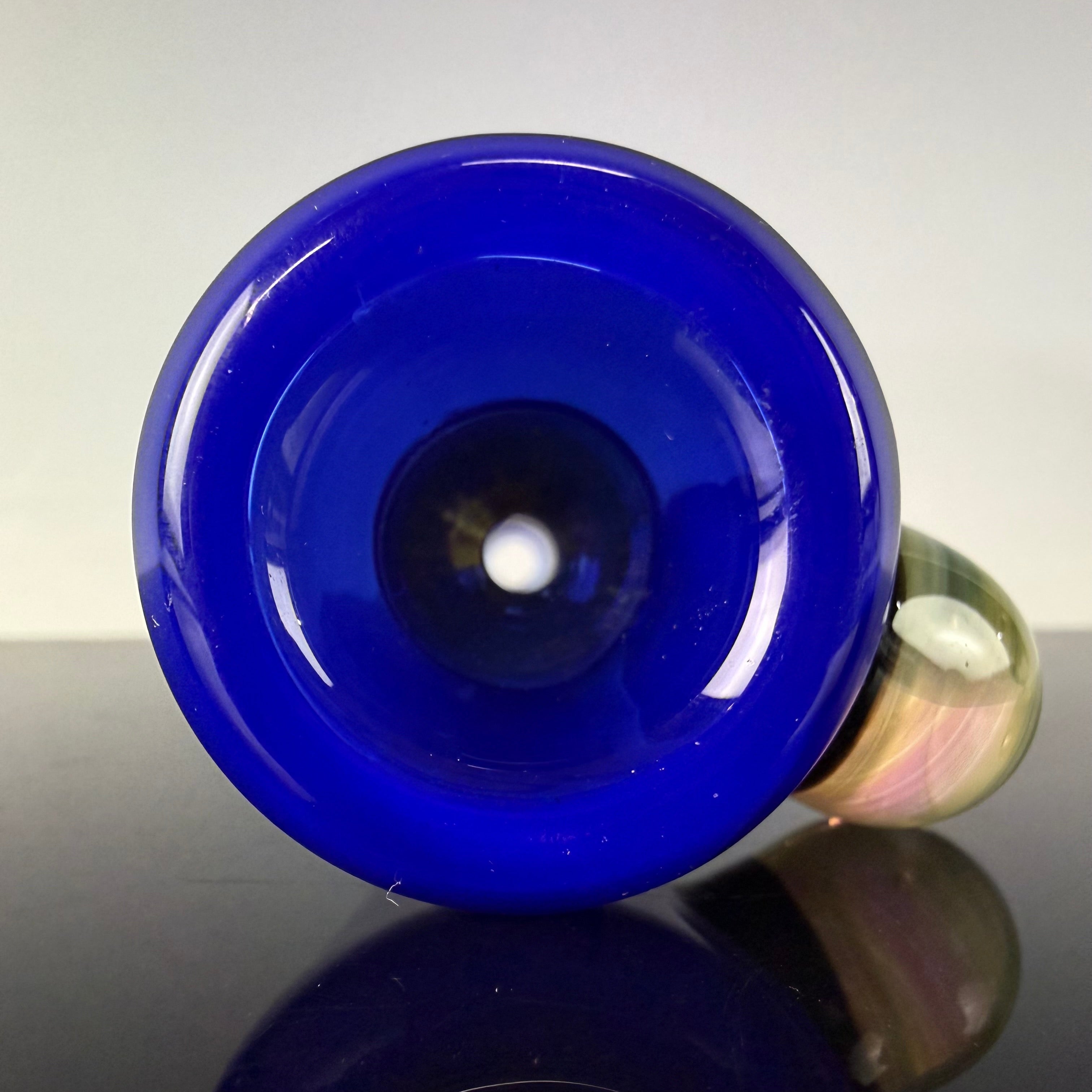 "Trillian Blue" Handcarved Chillum by Corey Clark