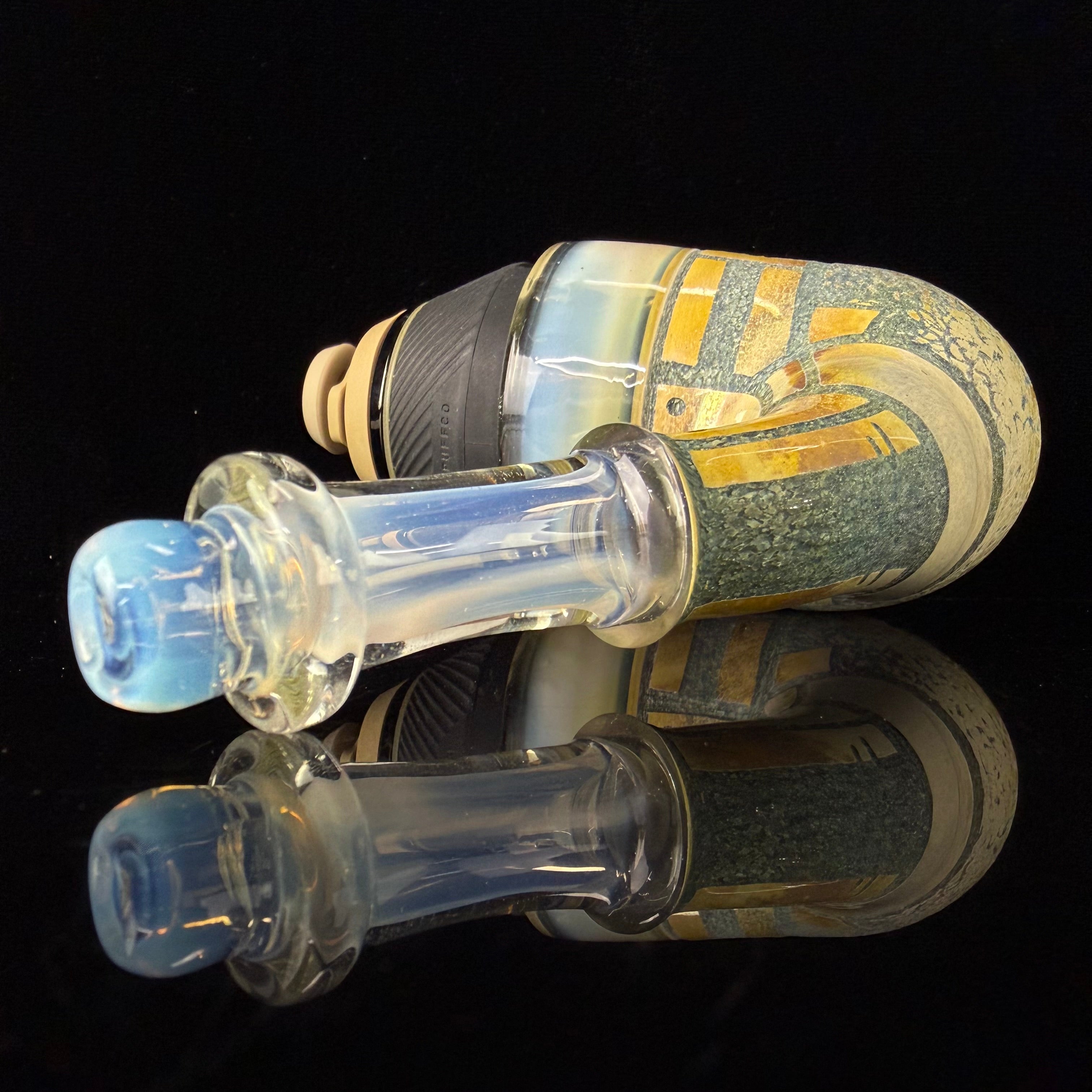 "Dense Ghost & Blue Caramel" Hand Carved Proxy Sherlock by Corey Clark