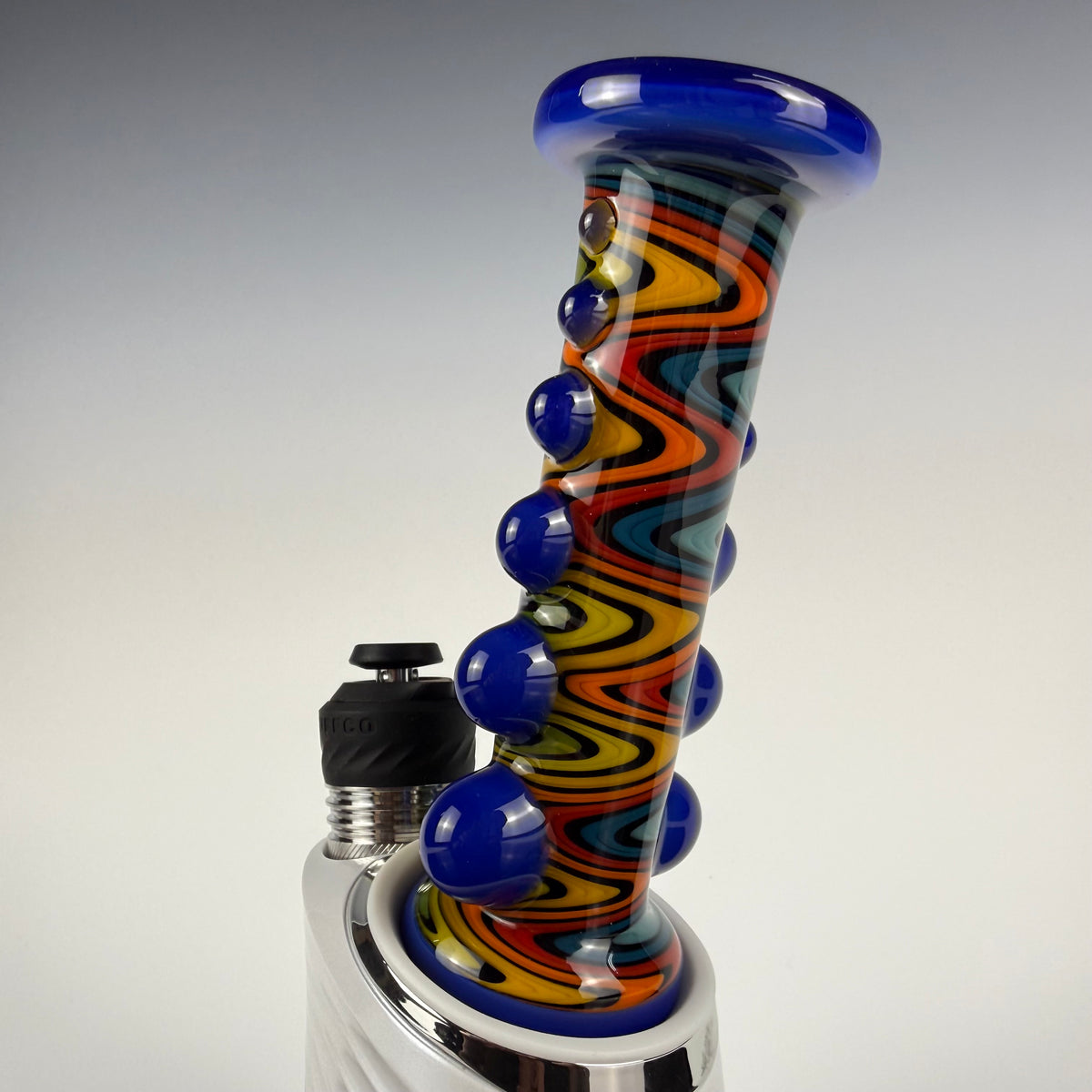 "Blue Cheese Wig Wag" Bumpy Puffco Dry Top by Carsten Carlile