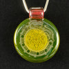 "Quetzalcoatl" Matte/Glossy UV Reactive Pendant from GlassMaze