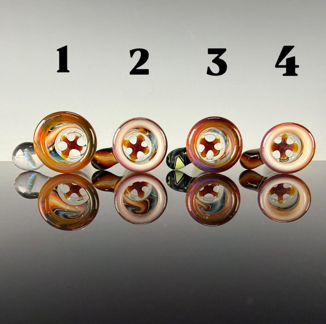 18mm 4 Hole Screen Slide by N3rd Glass