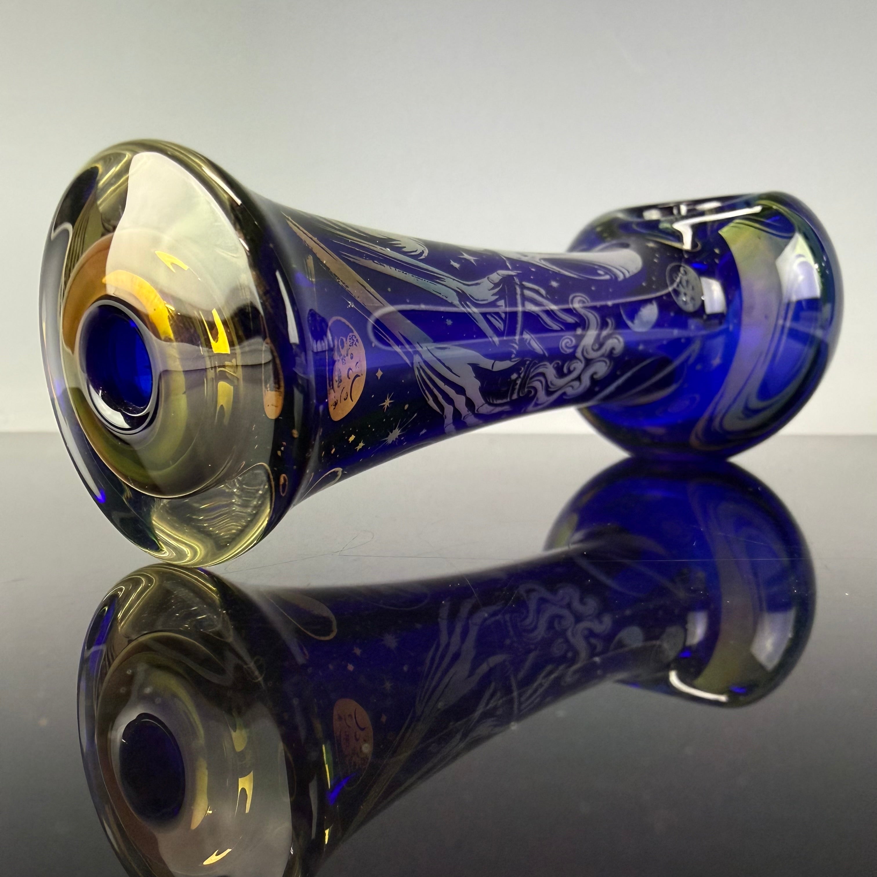 "Alien" Laser Etched Handpipe by Elevator Glass