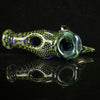 "Green" Double Donut Snakeskin Handpipe by FireKist