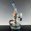 "Blue Stardust & Rainbow Dichro" Klein Incycler by OJ Flame